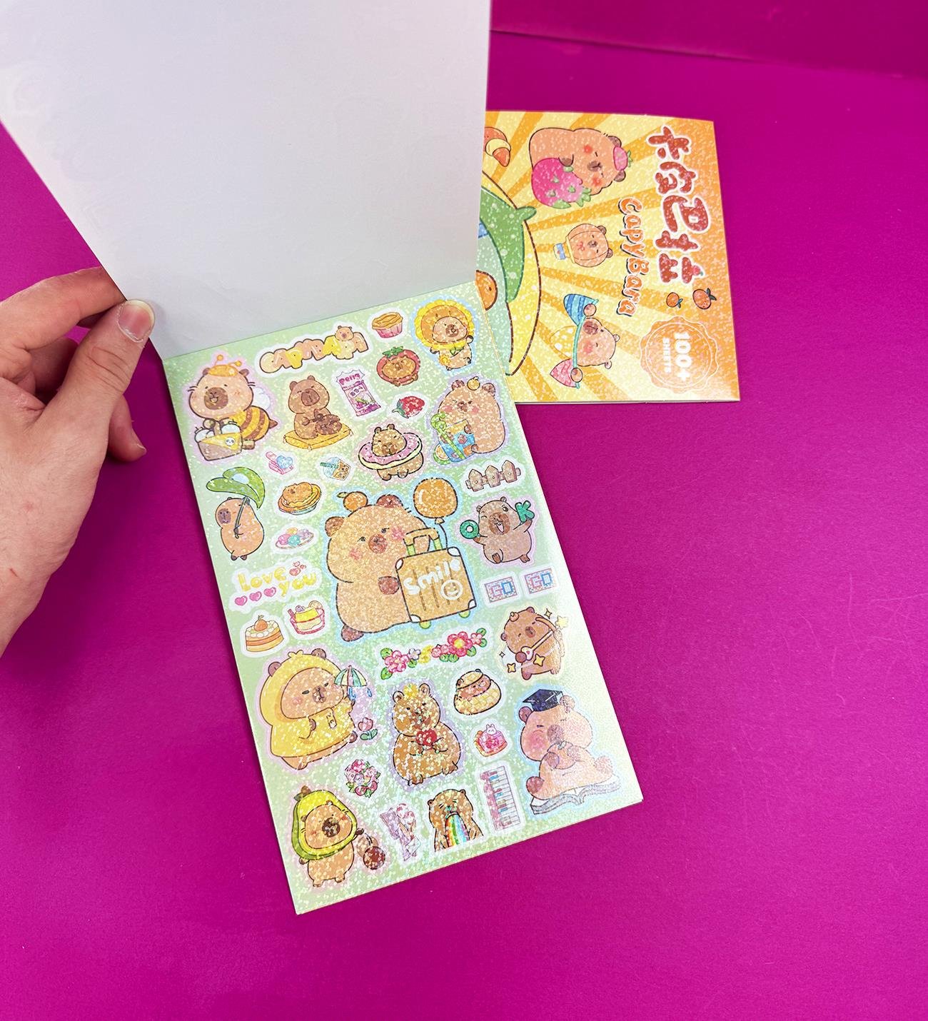 Capybara Tasarımlı Sticker DefterigiftmodaBM-1512