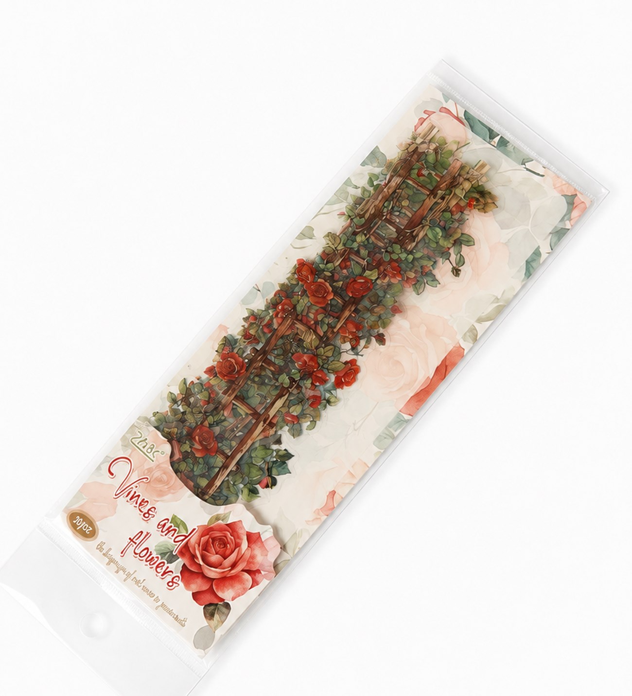 Şeffaf Romantik Çiçekler Scrapbook StickergiftmodaBM-2599