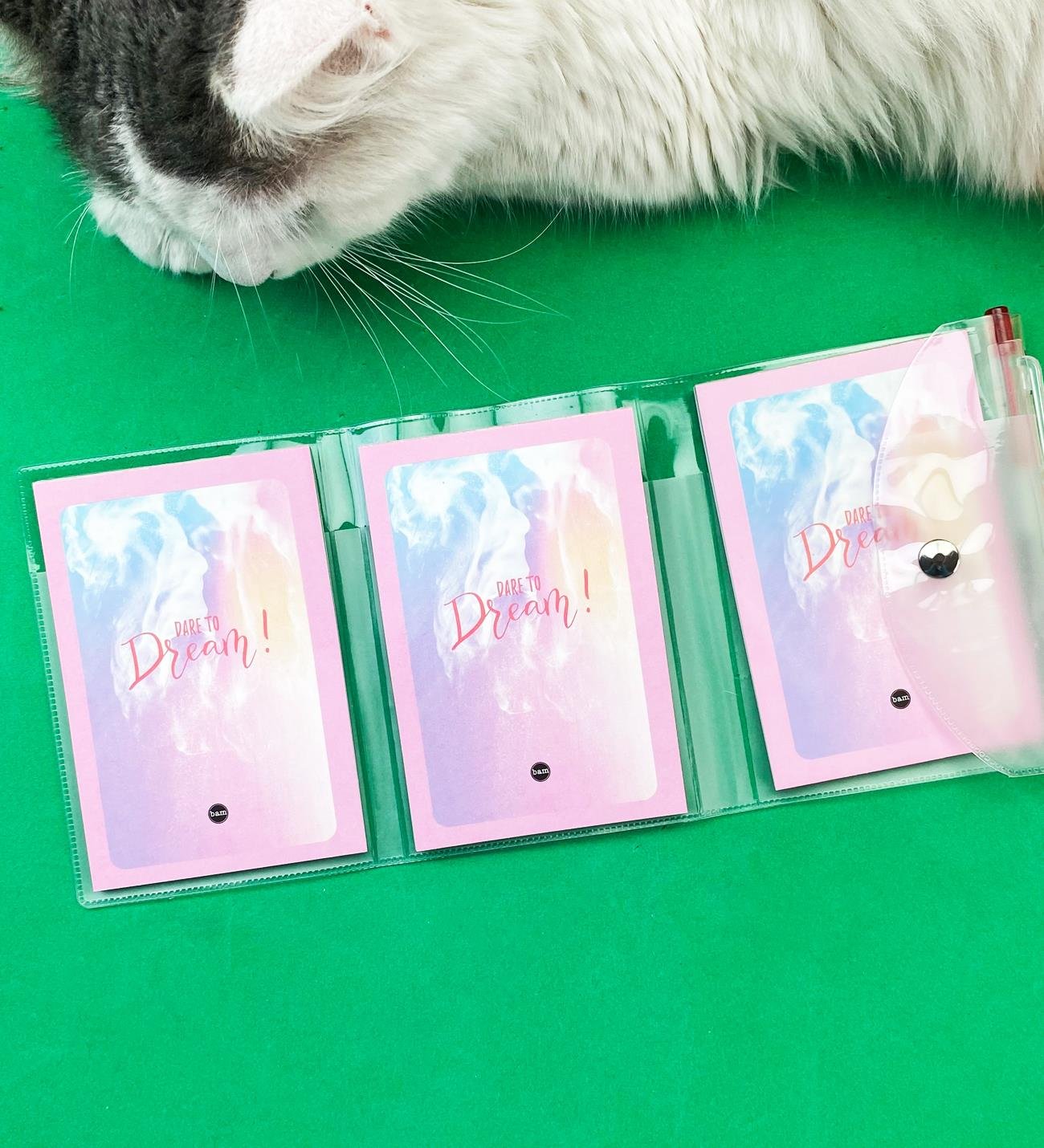 Dare To Dream Tasarımlı PP Mini Çanta Defter Ve Kalem SetgiftmodaBAM-1143-1