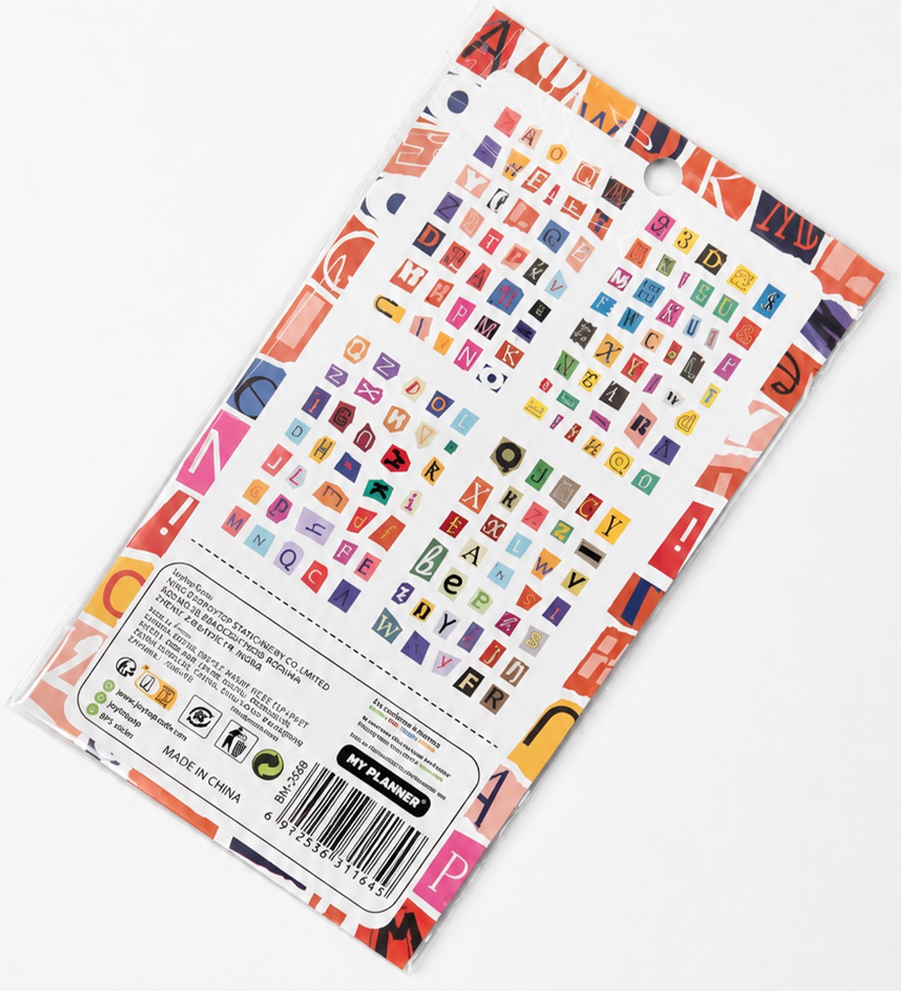 İngilizce Notlar Scrapbook Şeffaf Sticker giftmodaBM-2589