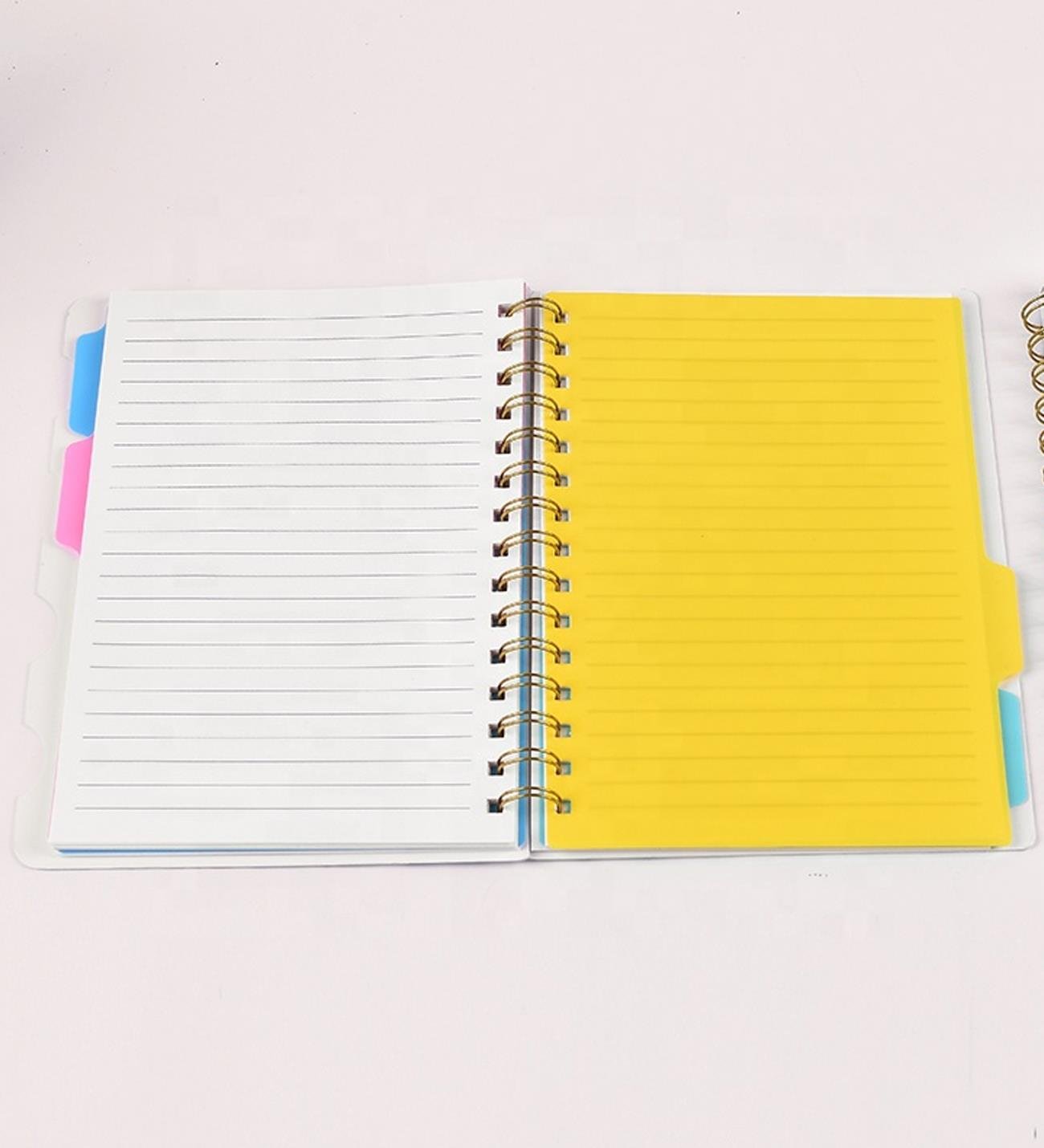 Renkli Çiçek Desenli Bölmeli Spiral Defter giftmodaBM-1706	