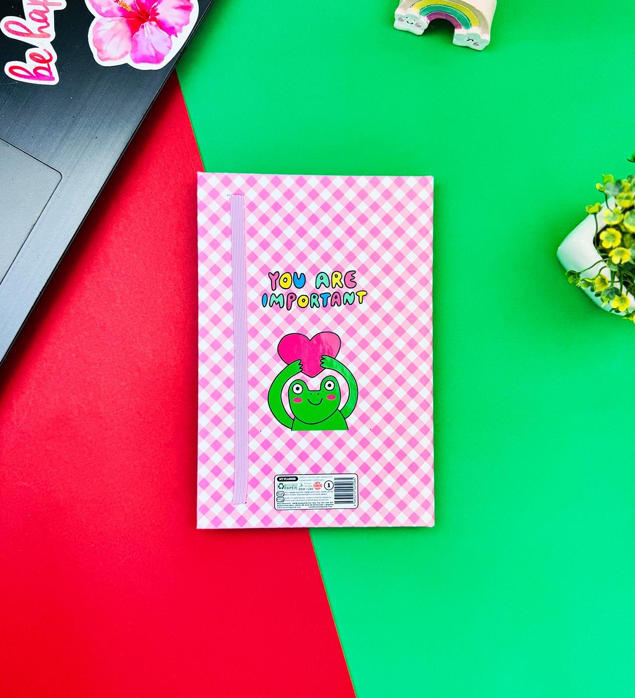 You Are Important Tasarımlı Lastikli DeftergiftmodaBAM-1249