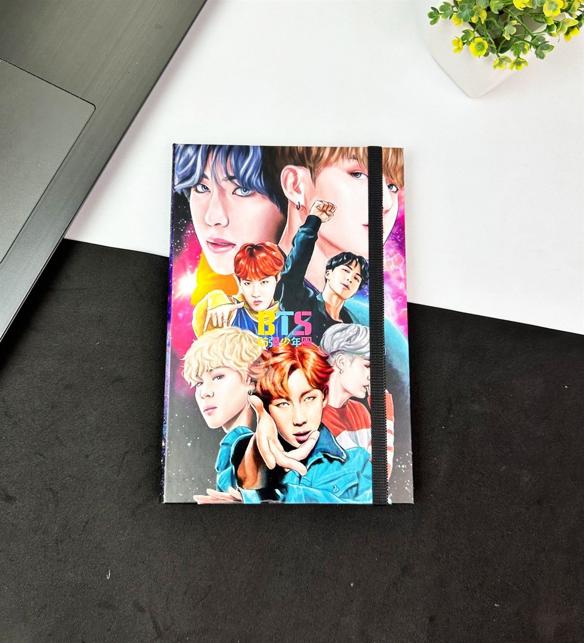 Bts 3 Tasarımlı Lastikli DeftergiftmodaGmd100608