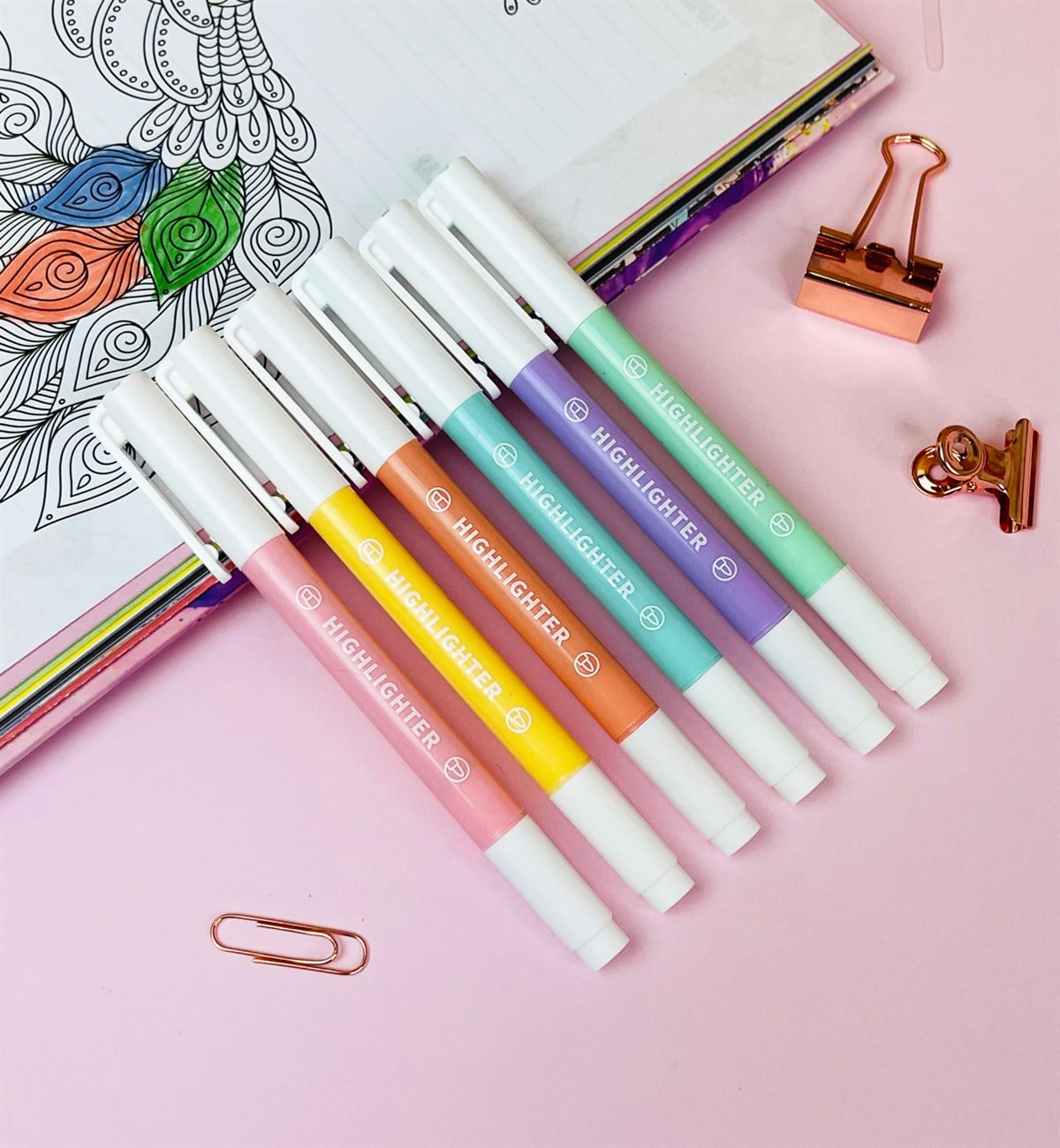 6'lı Pastel Renk Fosforlu KalemgiftmodaGm-4310