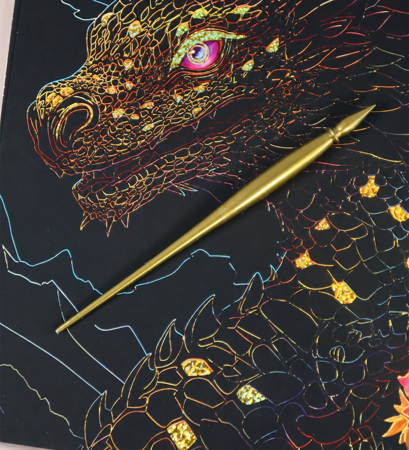 Artmaker Neon Nature Kazımalı Boyama Seti – 16 Panel, Şablon ve Kalemli Scratch Art SetigiftmodaBM-2151