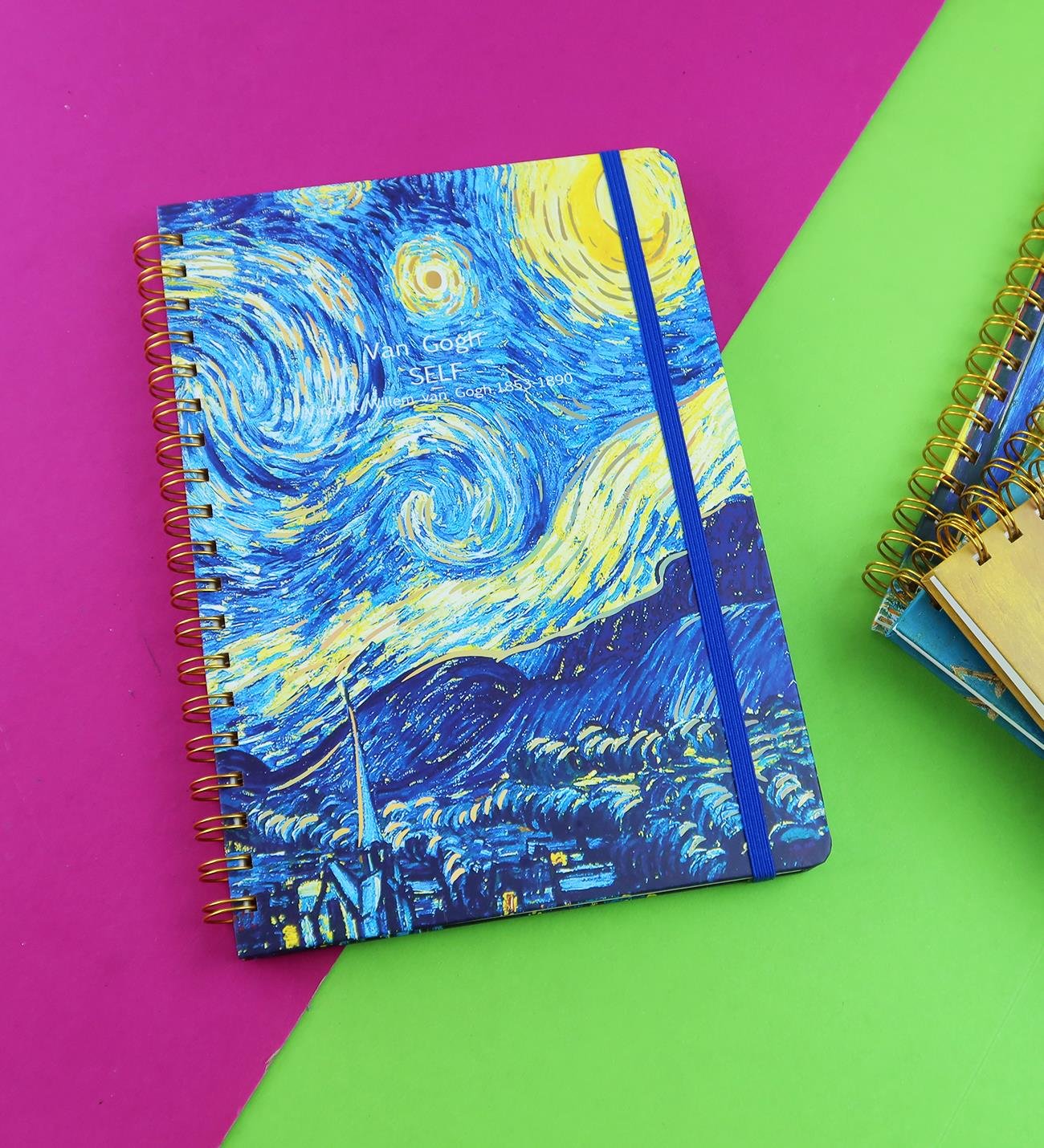 Van Gogh Tasarımlı Spiralli B5 80 Yaprak Defter BM-1716giftmodaBM-1716	