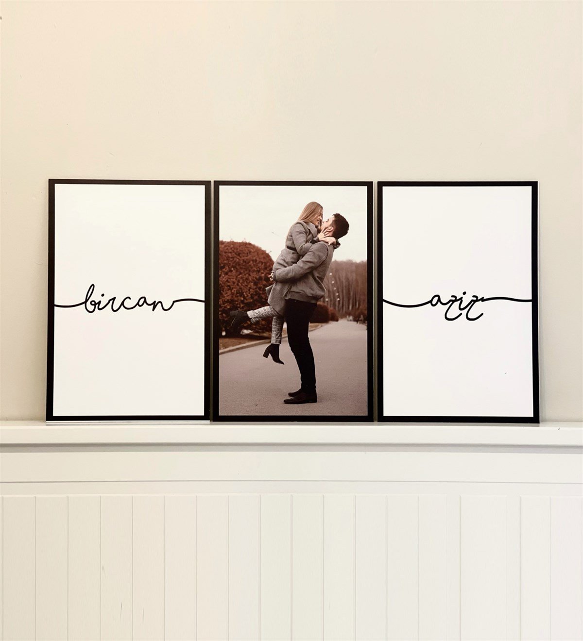 Kişiye Özel Sevgi Tasarımlı Duvar Panosu 3'lü SetgiftmodaGM-P-19