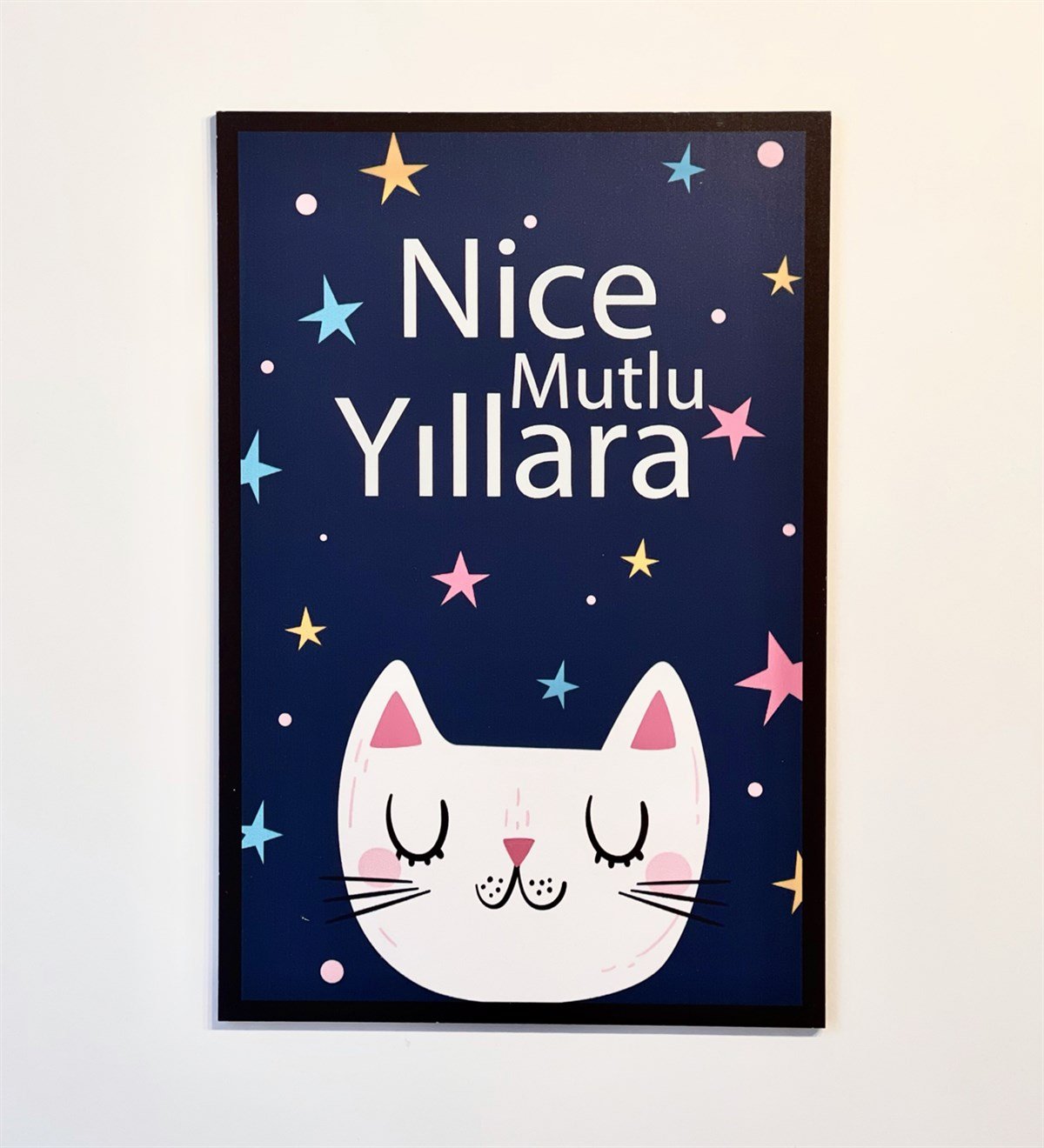 Kişiye Özel Nice Mutlu Yıllara Tasarımlı Duvar Panosu 3'lü SetgiftmodaGM-P-18