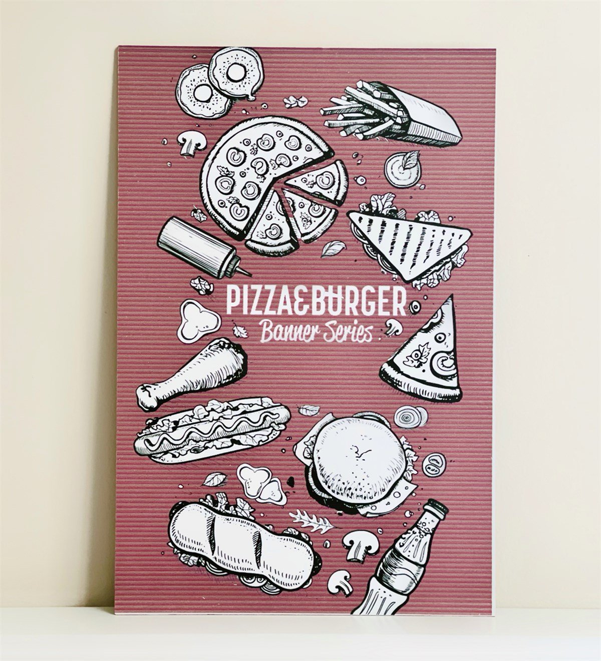 Coffe House Tasarımlı Duvar Panosu 3'lü SetgiftmodaGM-P-27