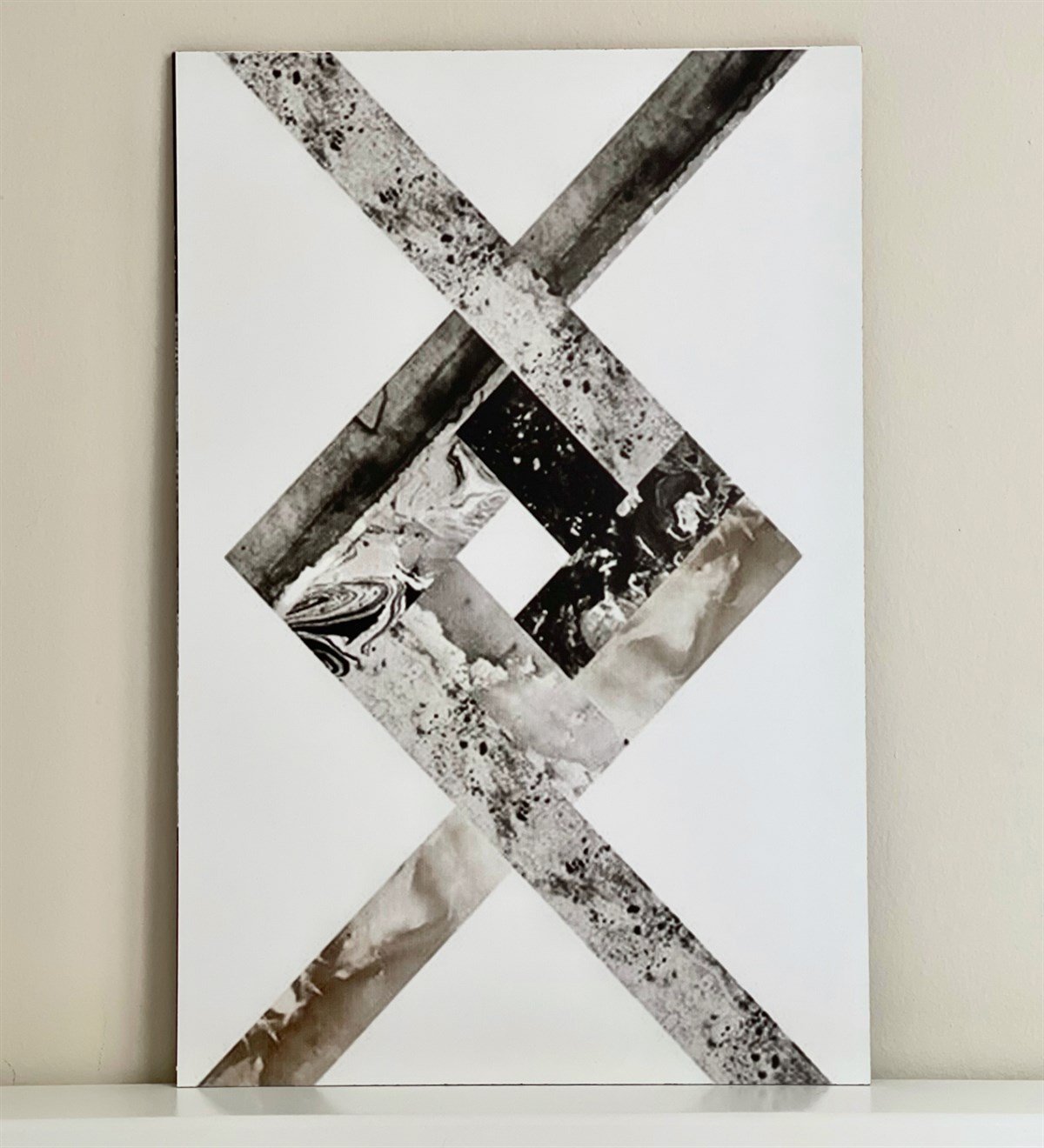 Soyut Geometrik Tasarımlı Duvar Panosu 3'lü SetgiftmodaGM-P-28