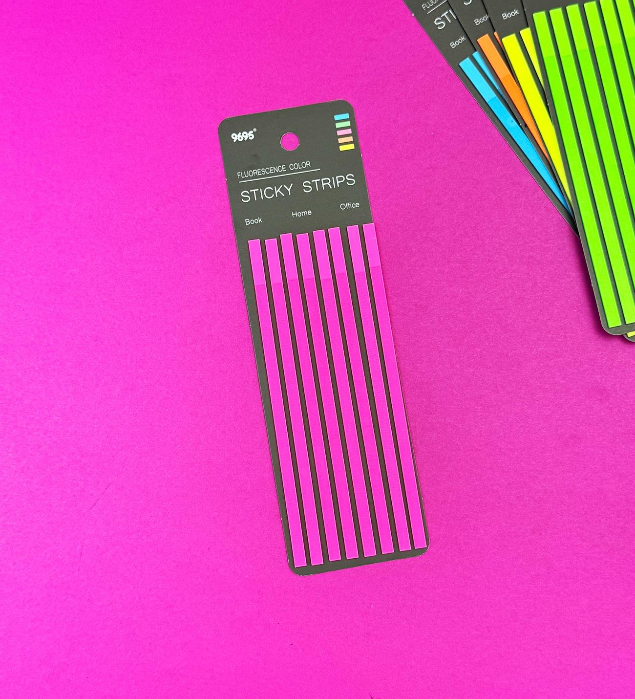 Ince Uzun Şerit Renkli Postit Kitap Ayracı Ayraç Post-itgiftmodaBM-1264