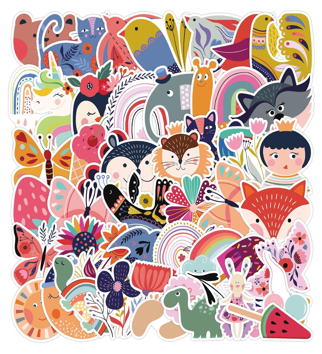 25'li Su Geçirmez Opak Sticker Seri : 4giftmodaBM-1022-3