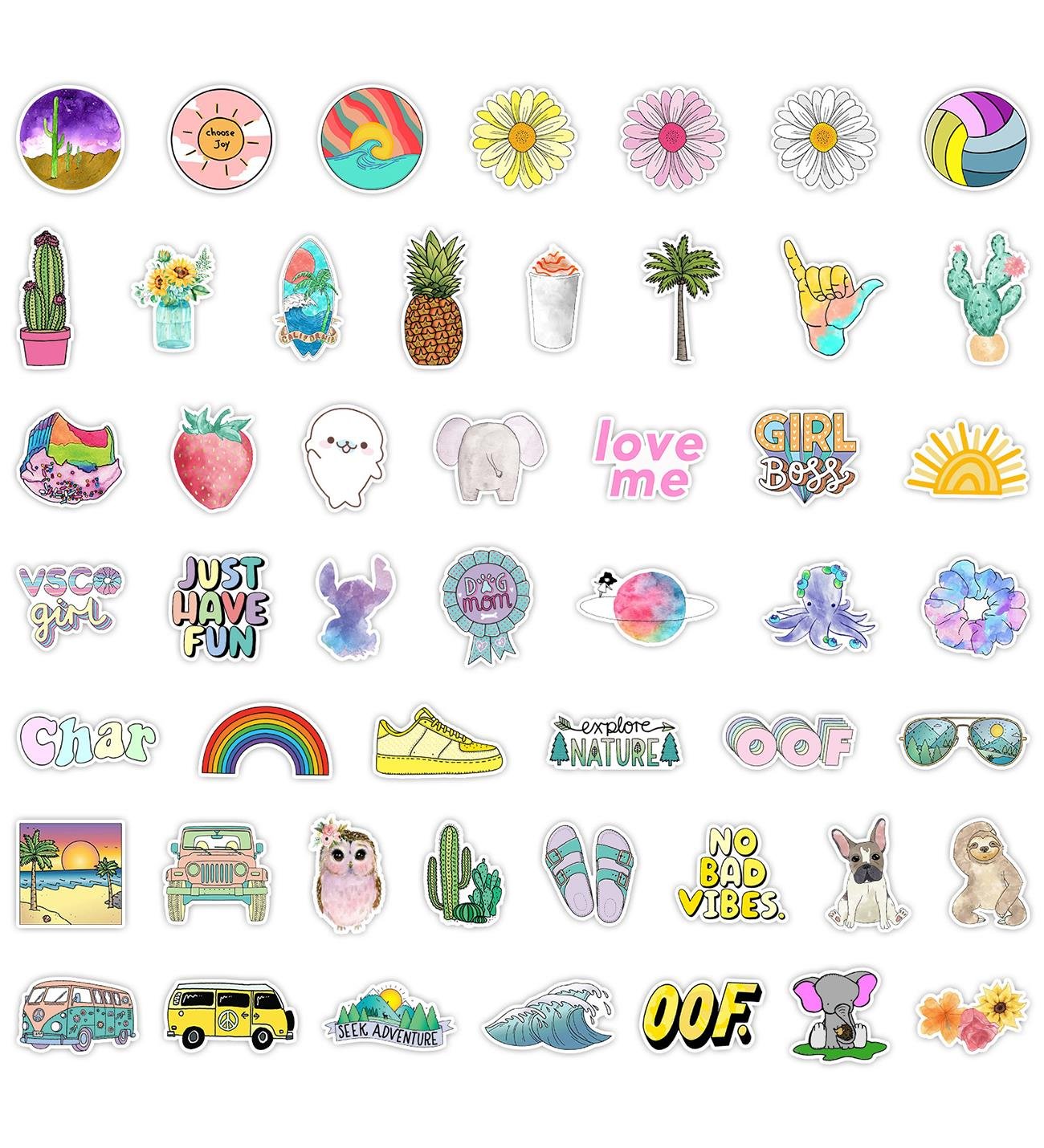 25'li Su Geçirmez Opak Sticker Seri : 10giftmodaBM-1022-9