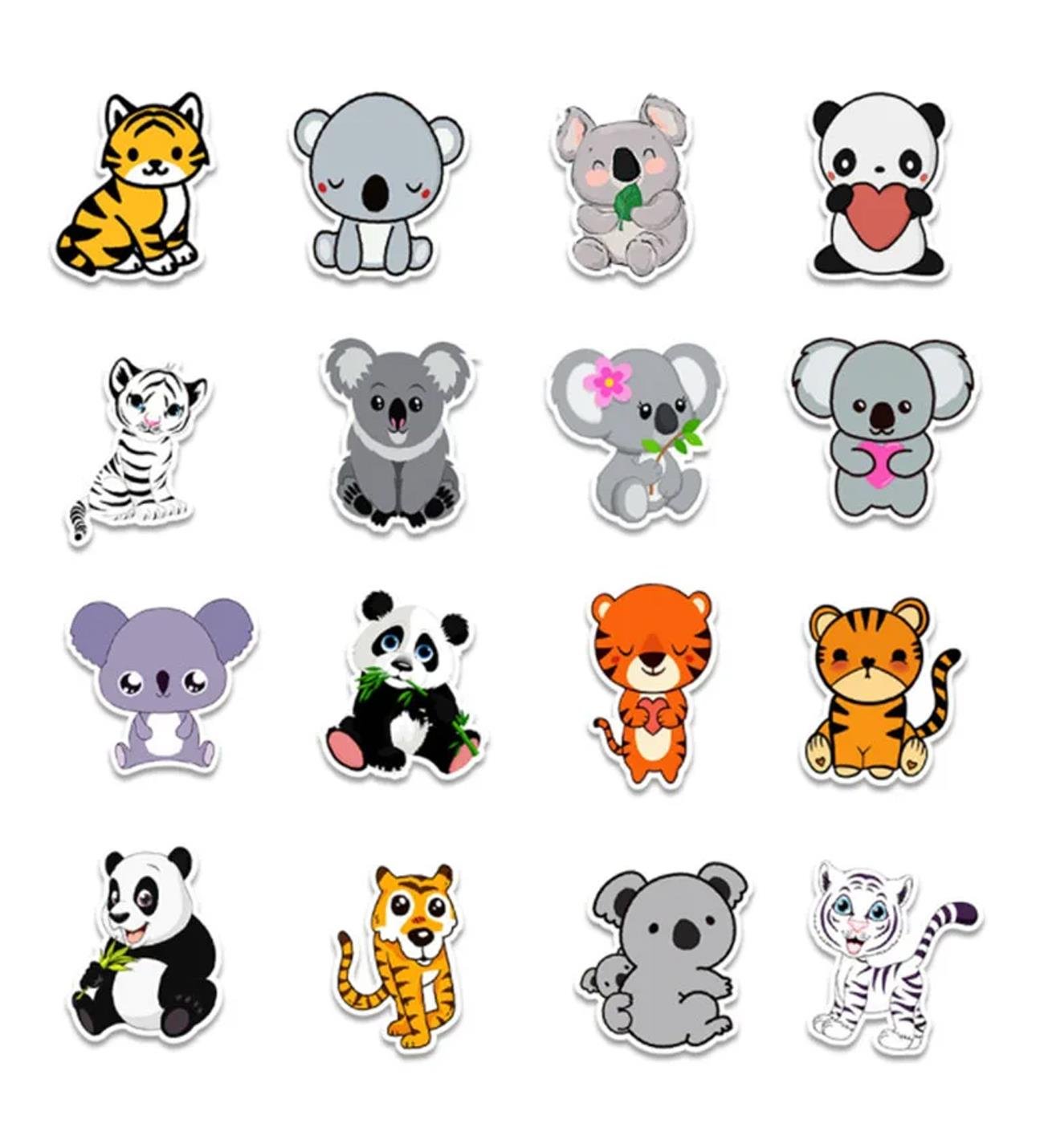 25'li Su Geçirmez Opak Sticker Seri : 20giftmodaBM-1022-19