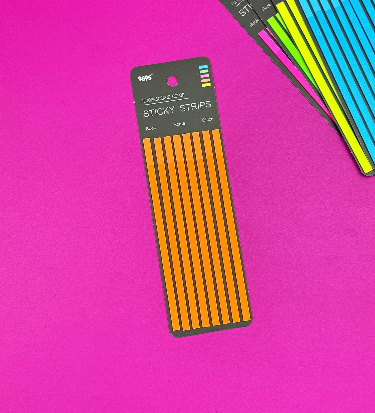 Ince Uzun Şerit Renkli Postit Kitap Ayracı Ayraç Post-itgiftmodaBM-1264