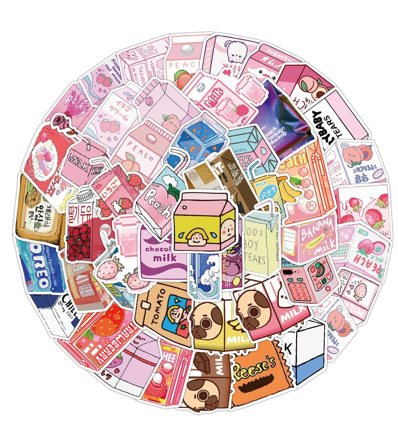 25'li Su Geçirmez Opak Sticker Seri : 7giftmodaBM-1022-6