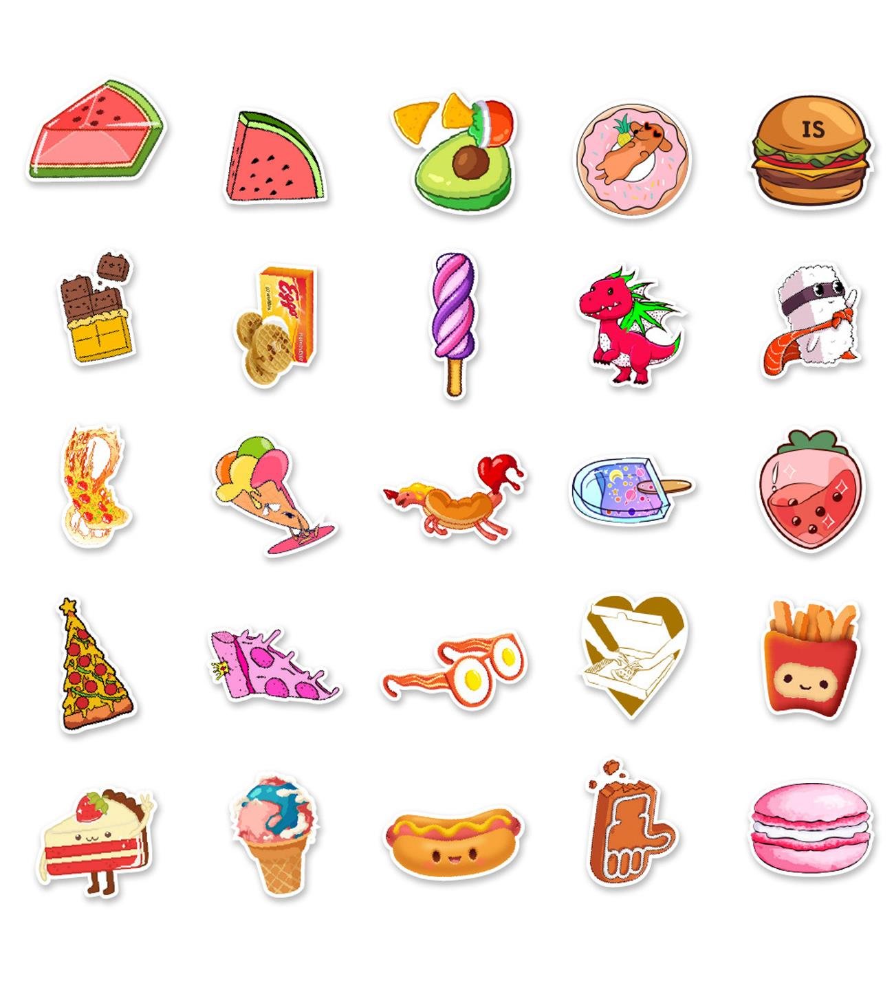 25'li Su Geçirmez Opak Sticker Seri : 22giftmodaBM-1022-21