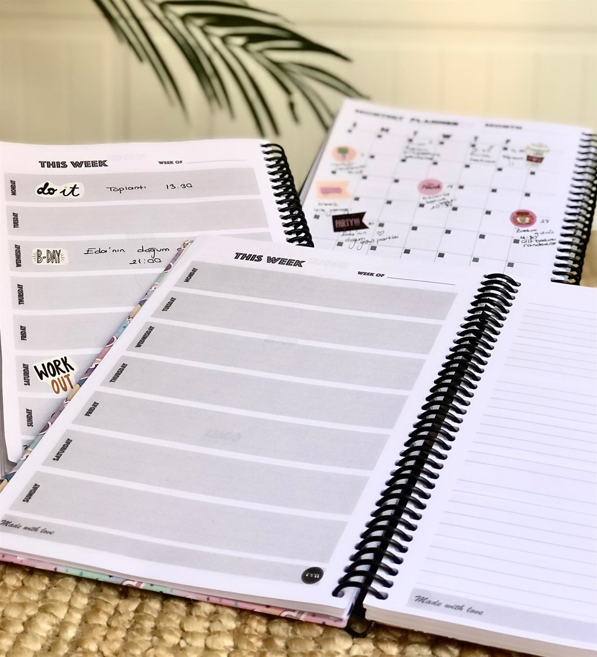 Dondurma Unicorn Tarihsiz Haftalık PlanlayıcıGiftmodaGmp-0024