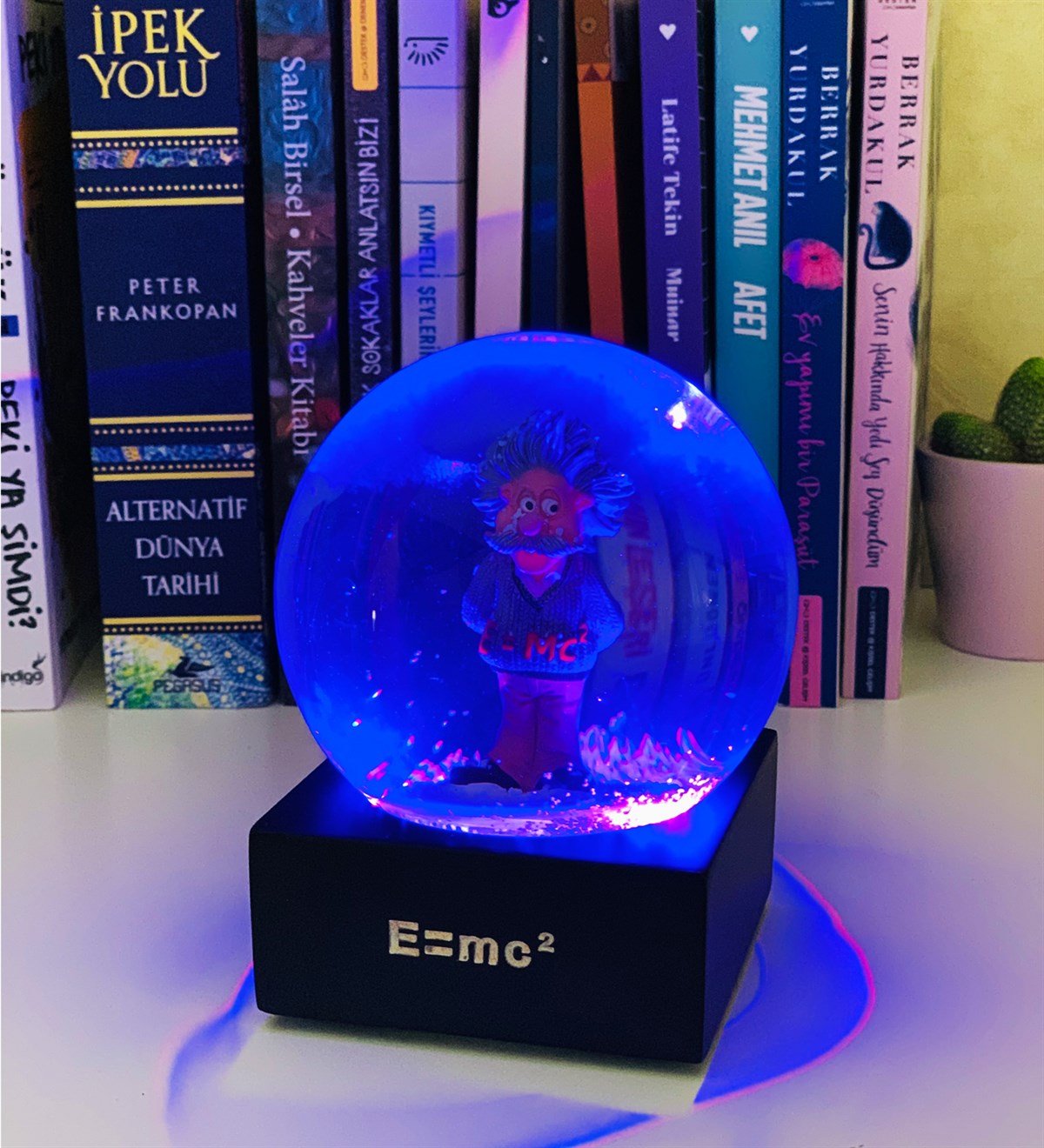 Einstein Işıklı Kar KüresiGiftmodaWG-015