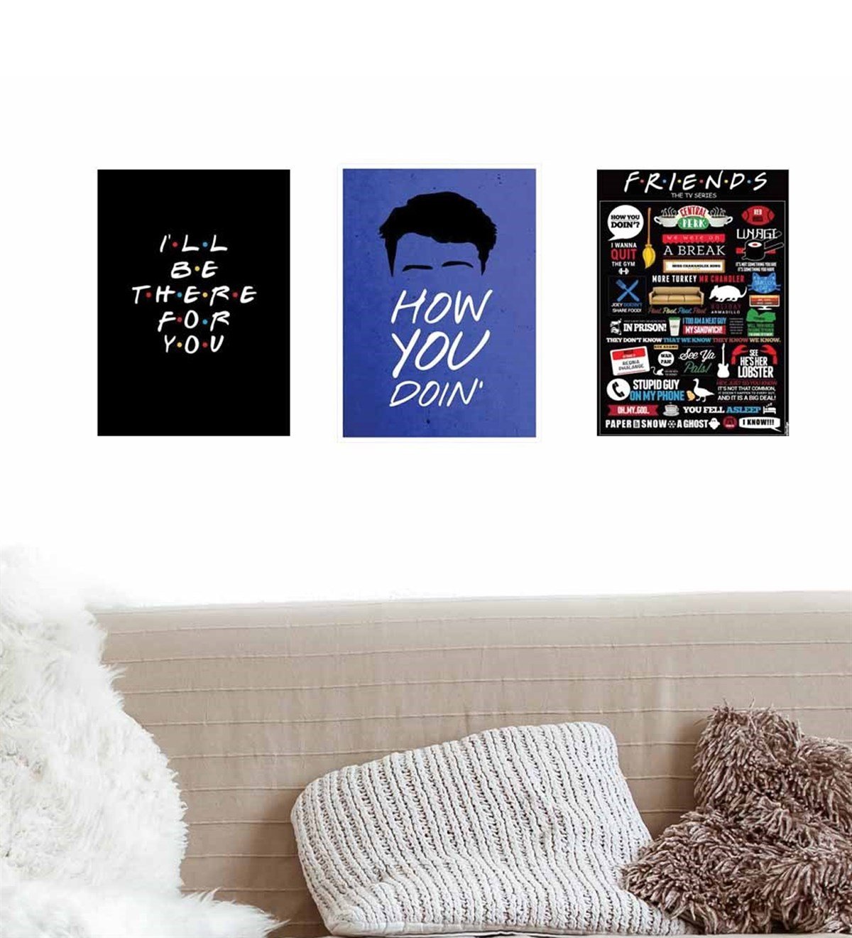Friends Tasarım Duvar Panosu 3'lü SetGiftmodaGM-P-7