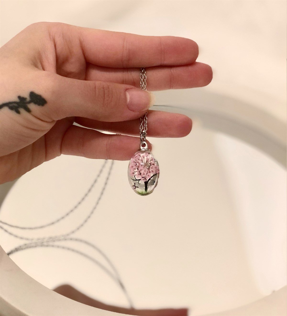 Hayat Ağacı Damla KolyeGiftmodaGmky100014