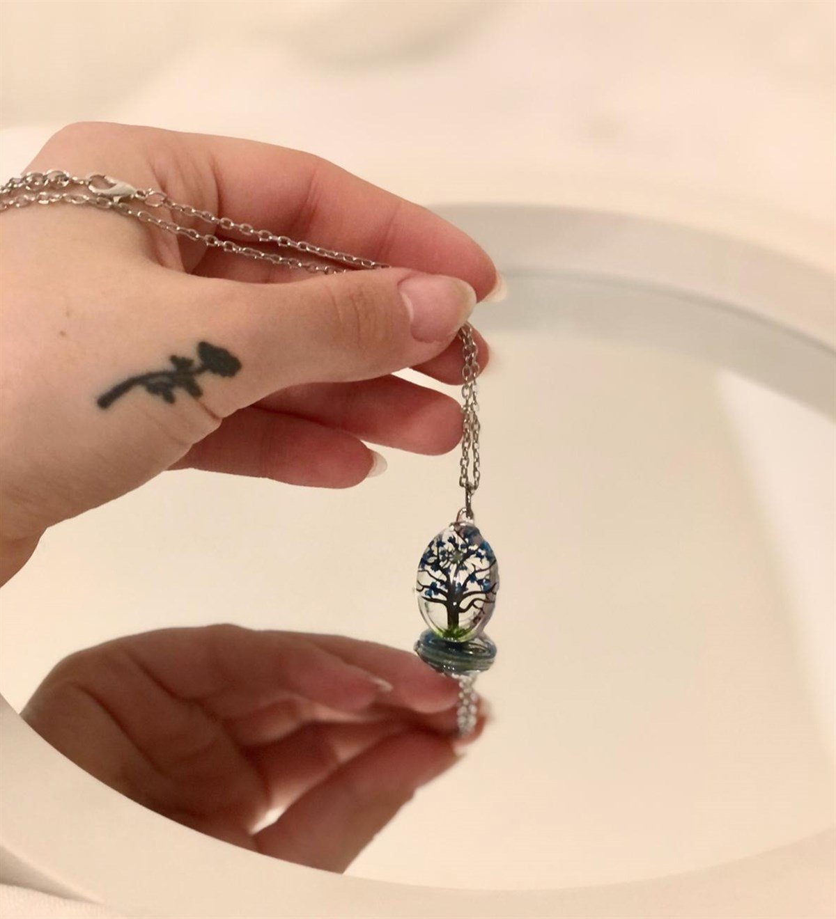 Hayat Ağacı Damla KolyeGiftmodaGmky100014