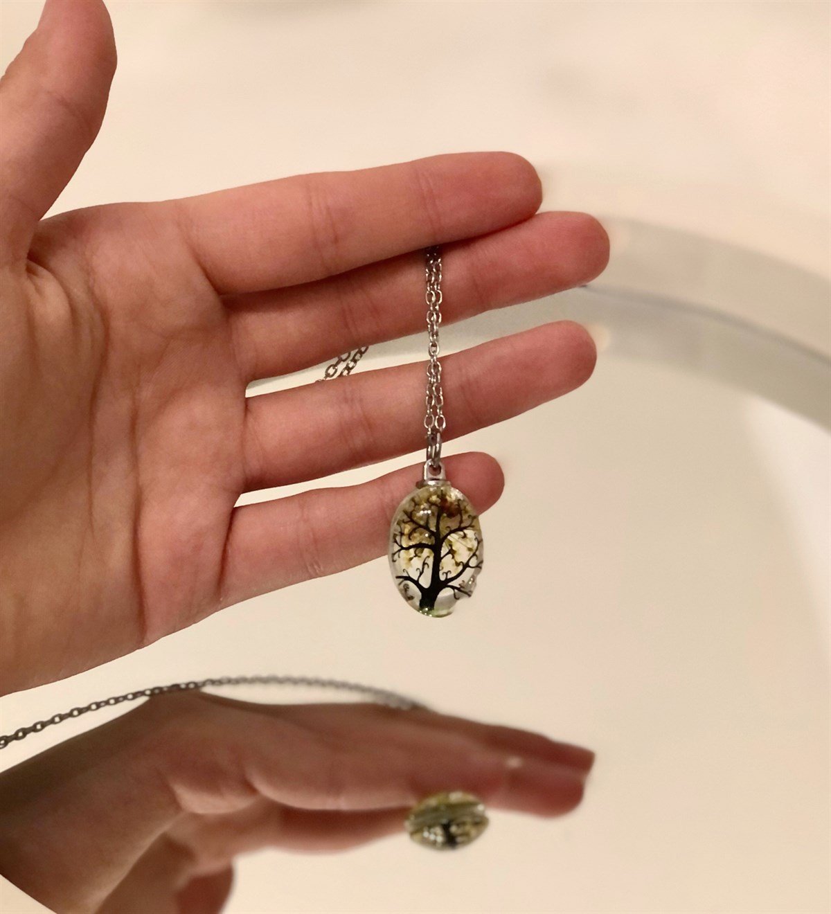 Hayat Ağacı Damla KolyeGiftmodaGmky100014