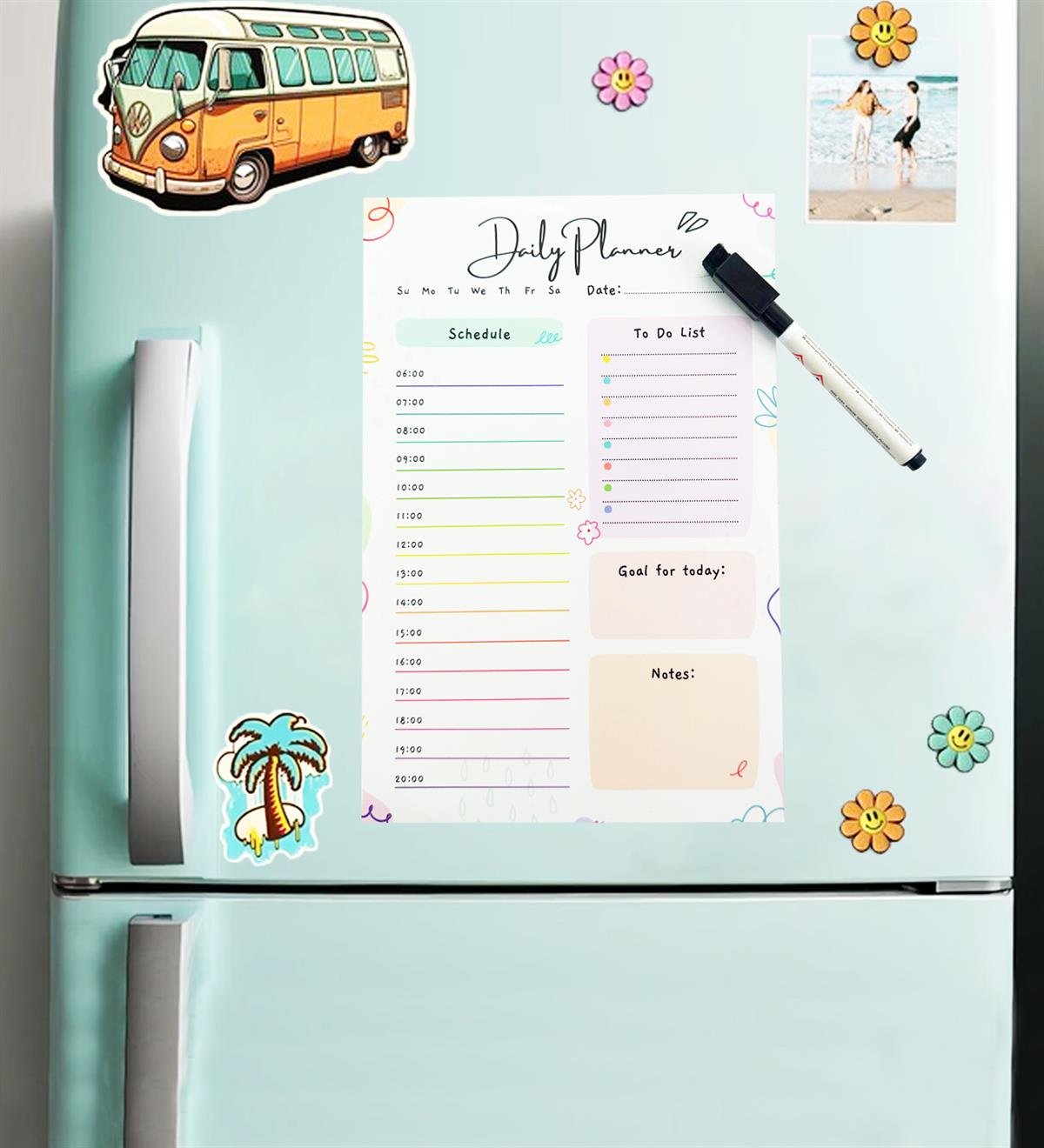 Çoklu Planlayıcı Buzdolabı Magneti Yazsil Kalem HediyeligiftmodaGmig000073