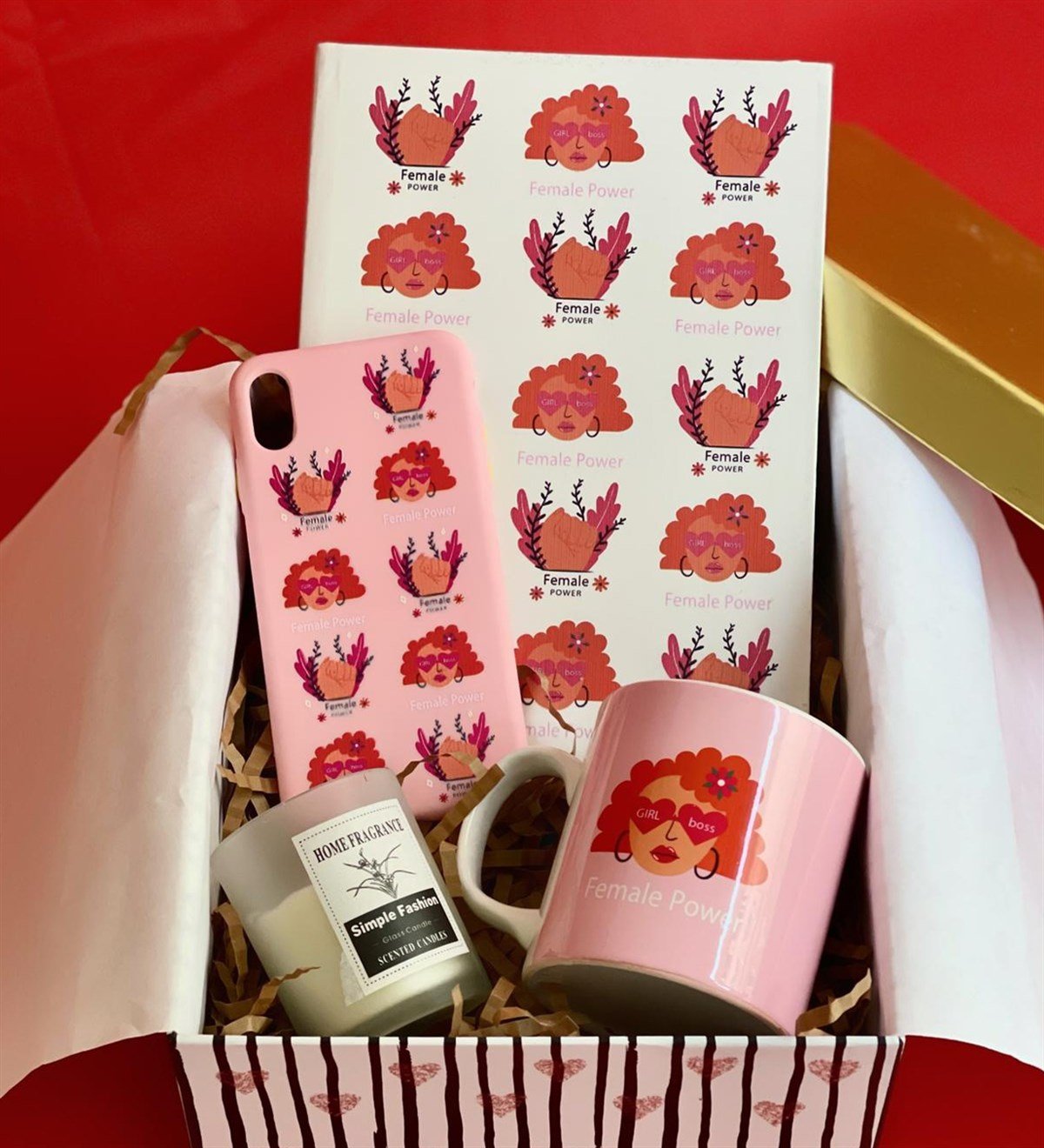  Iphone Telefon Kılıflı Kadın Gücü Tasarımlı Kadınlara Özel Hediye SetiGiftmodaGmhs100450