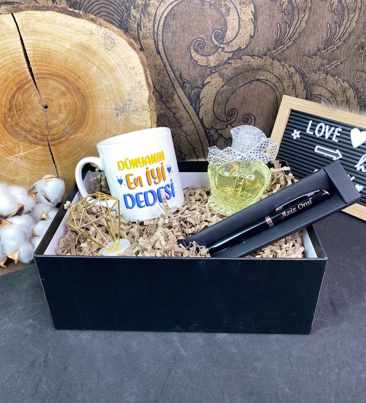 Kişiye Özel Dünyanın En İyi Dedesi Tasarımlı Hediye SetigiftmodaGmhs101727