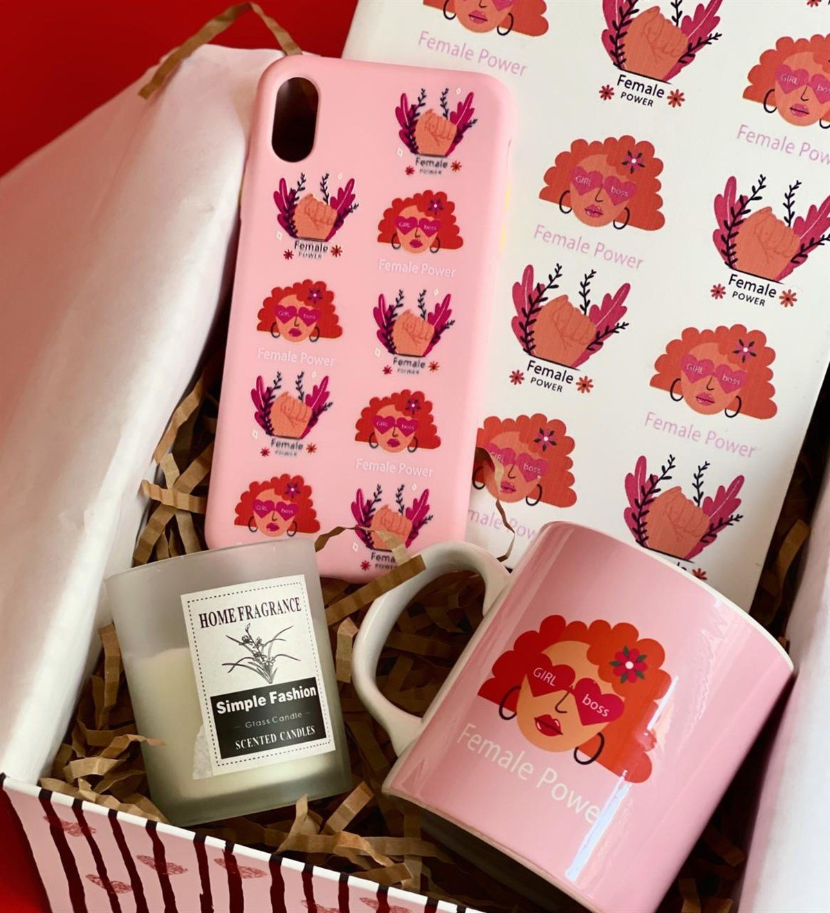  Iphone Telefon Kılıflı Kadın Gücü Tasarımlı Kadınlara Özel Hediye SetiGiftmodaGmhs100450