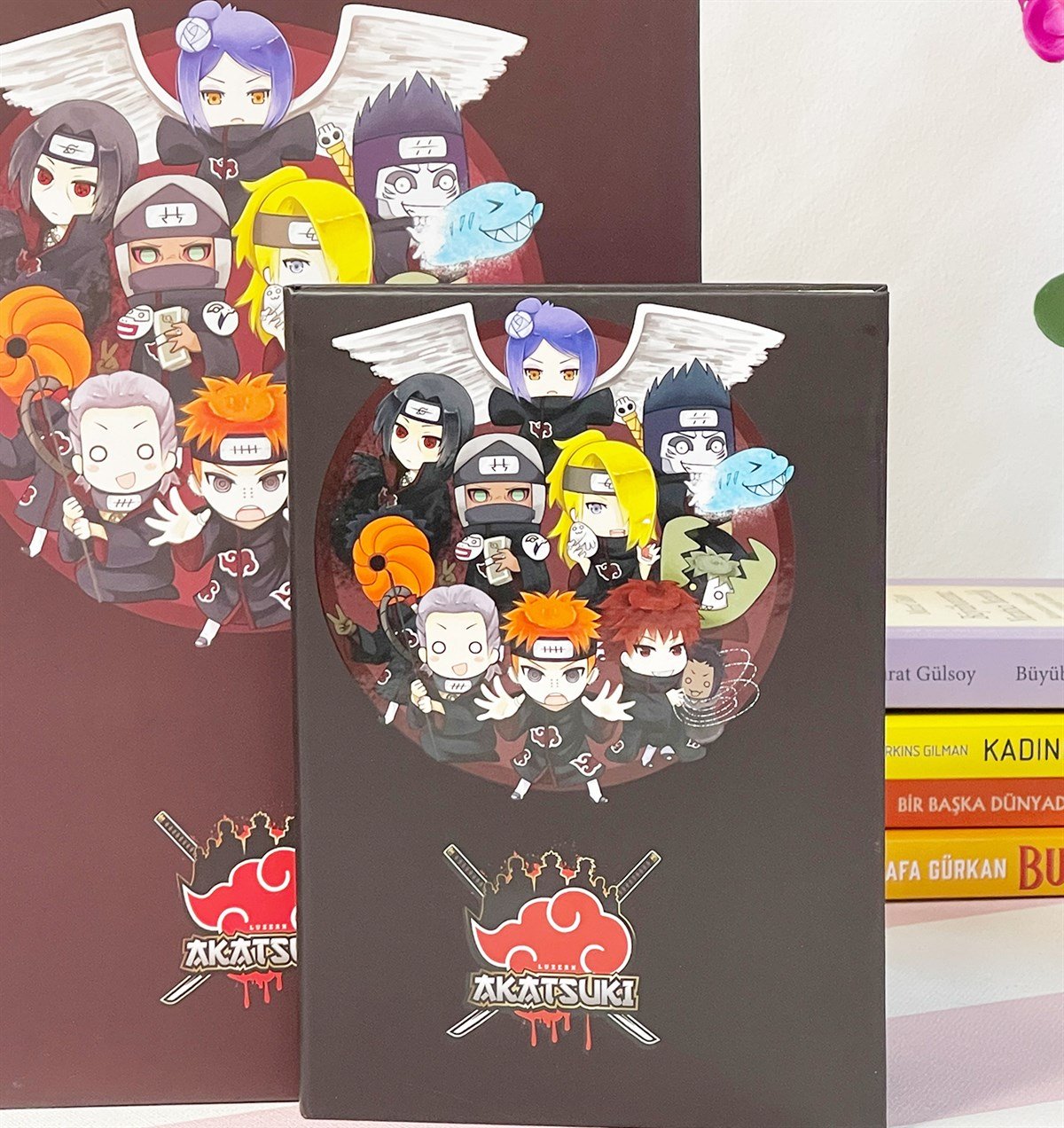 Akatsukı Hero Tasarımlı Sekreterlik Ve Lastikli Defter SetgiftmodaGmhs101205