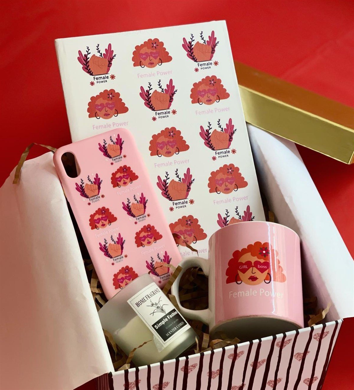  Iphone Telefon Kılıflı Kadın Gücü Tasarımlı Kadınlara Özel Hediye SetiGiftmodaGmhs100450