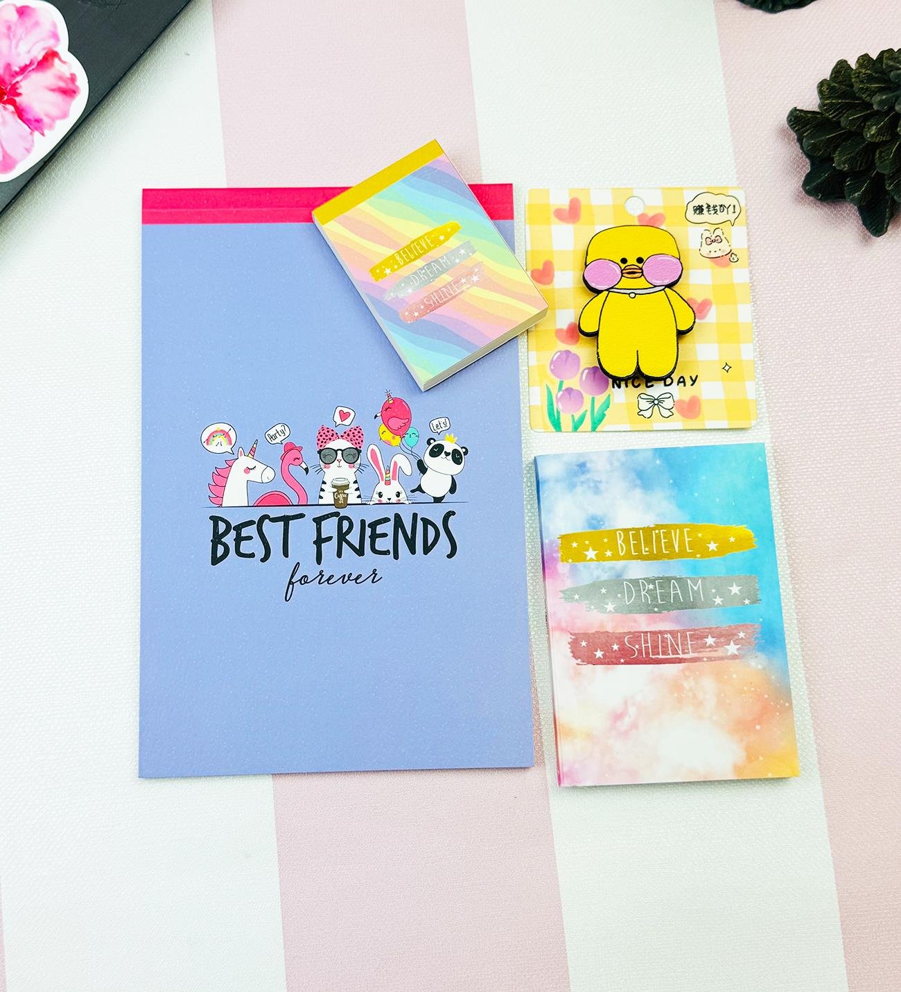 Motto Tasarımlı 4'lü Hediye Seti Seri :7giftmodaGmhs102020