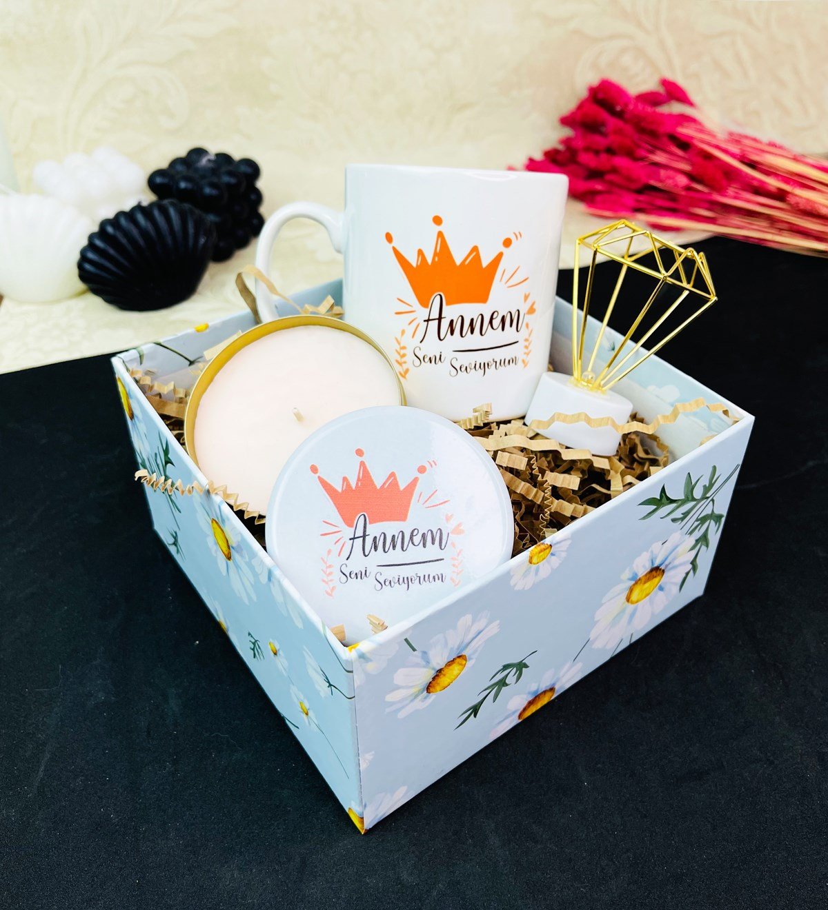 Annem Seni Seviyorum Tasarımlı Mini Hediye SetigiftmodaGmhs101623