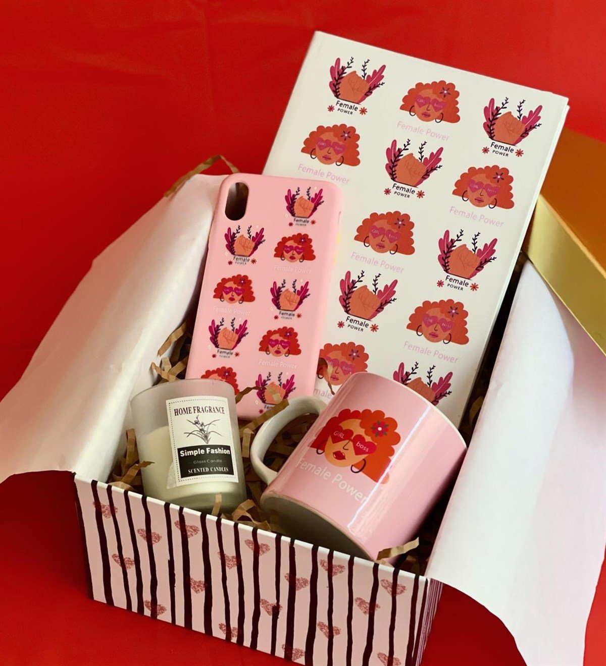  Iphone Telefon Kılıflı Kadın Gücü Tasarımlı Kadınlara Özel Hediye SetiGiftmodaGmhs100450