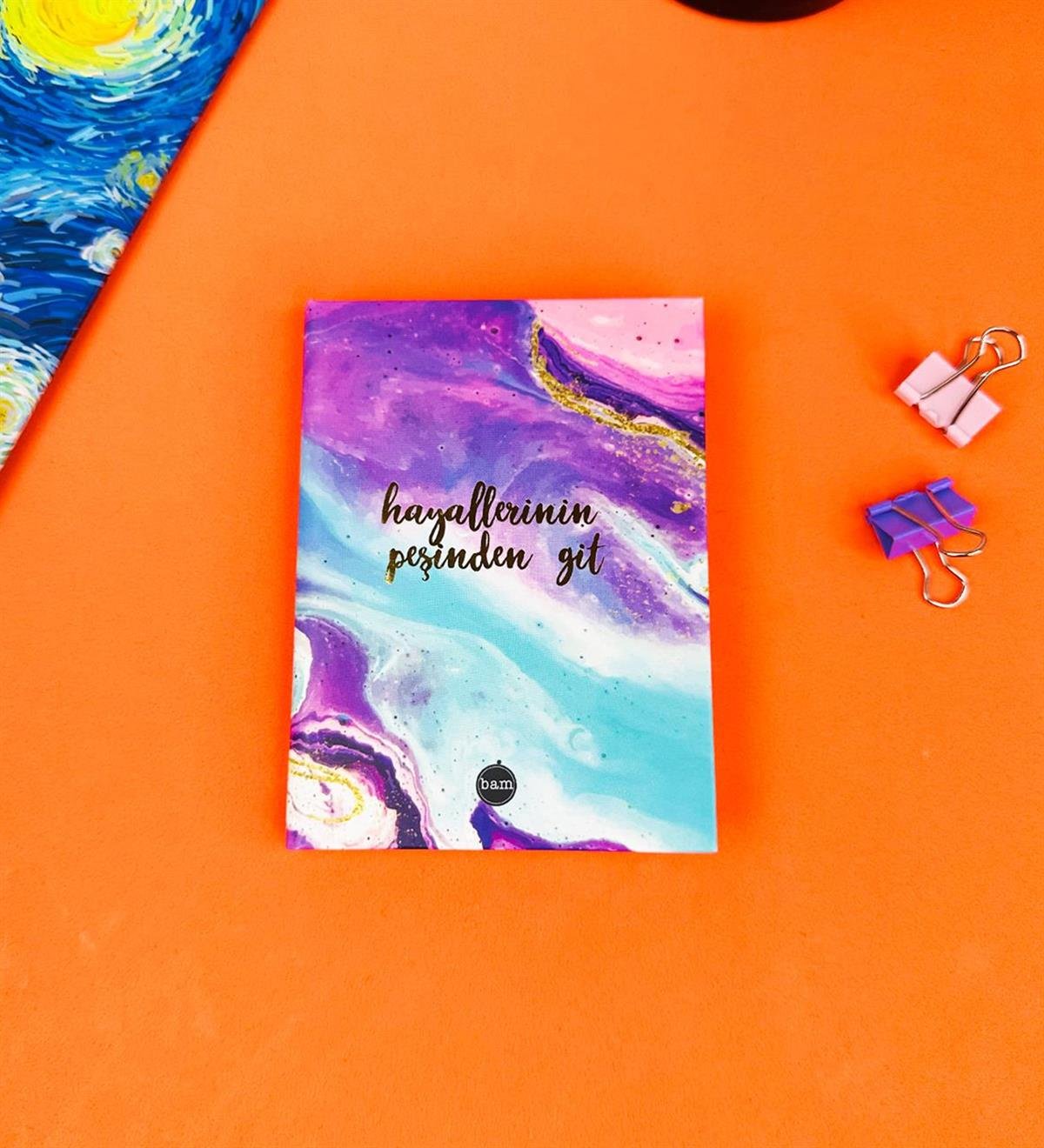 Hayallerinin Peşinden Git Defter Morandi Tarzı Kahve Tonları Keçeli Kalem Dolu Kırtasiye Setigiftmoda Gmhs101829