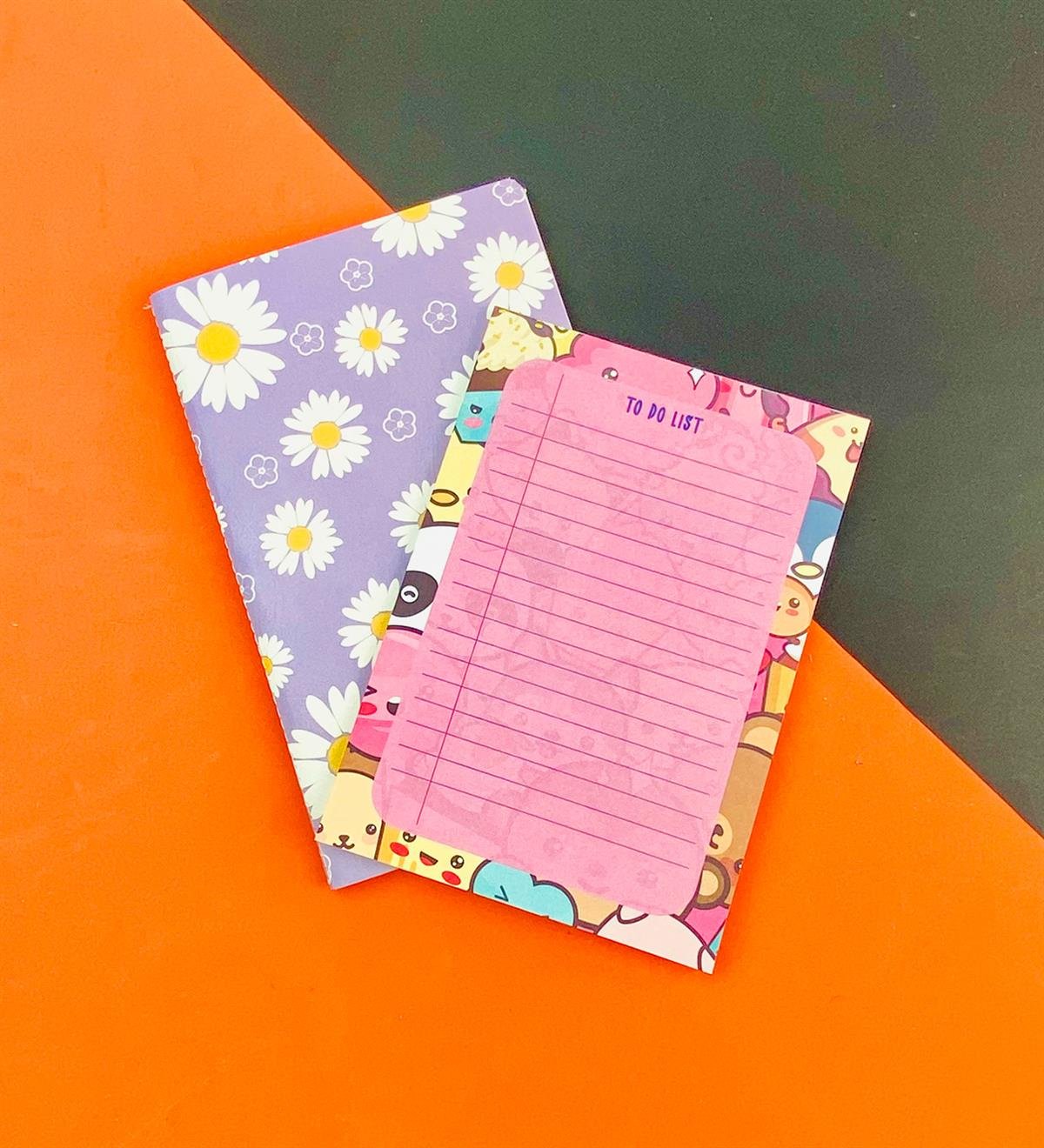 To Do List Yapılacak Listesi Dikişli Defter ve Klavye Önü Haftalık Planlayıcı Set:9giftmodaGmhs101943