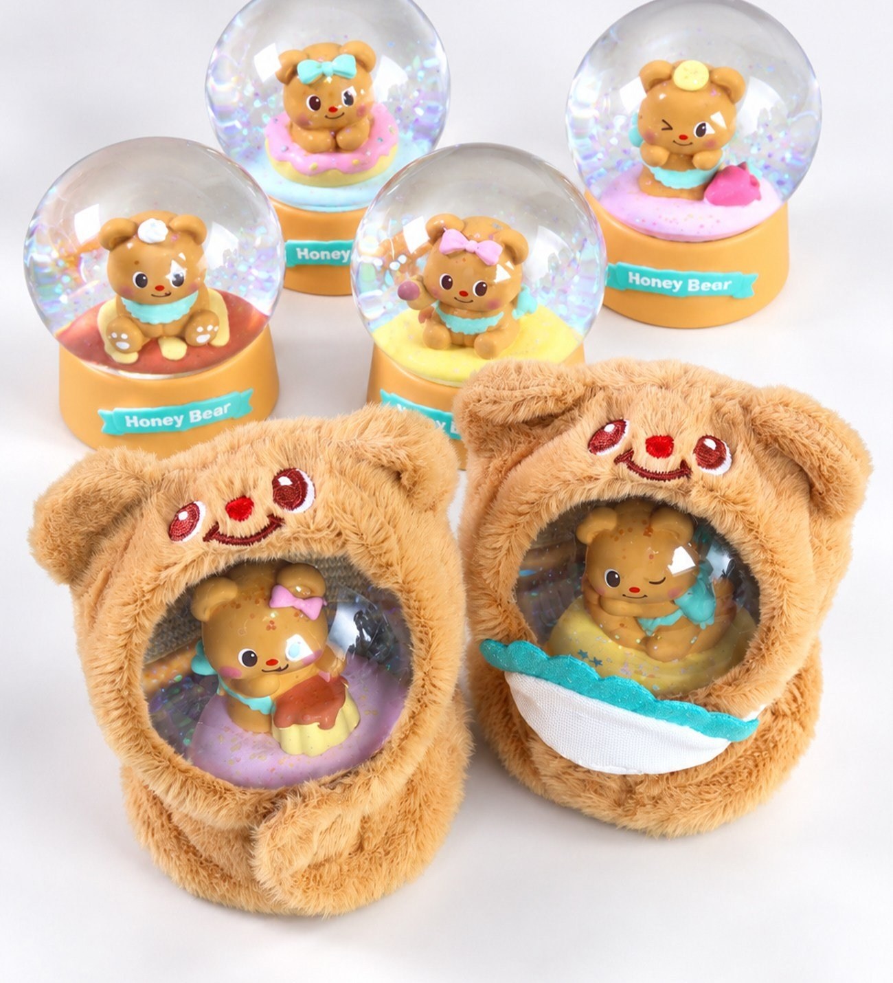  Ayıcık Midi Boy Peluşlu Işıklı Kar KüresigiftmodaBM-2718