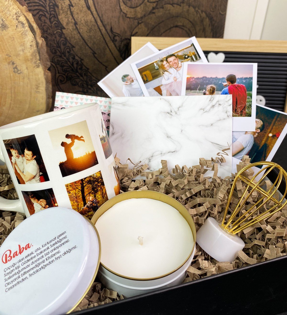 Kişiye Özel 10 Fotoğraf Kupalı Babalar Günü SetigiftmodaGmhs101704