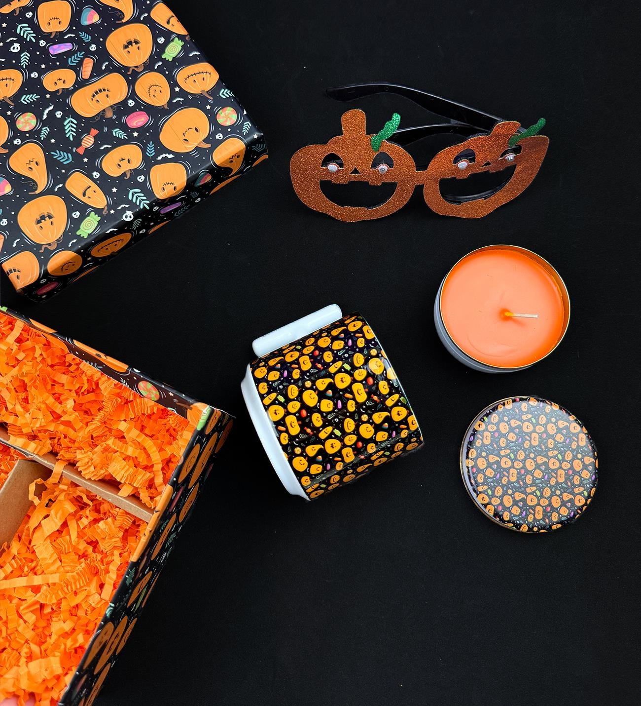 Bal Kabağı Halloween Tasarımlı Cadılar Bayramı Hediye SetigiftmodaGmhs102035