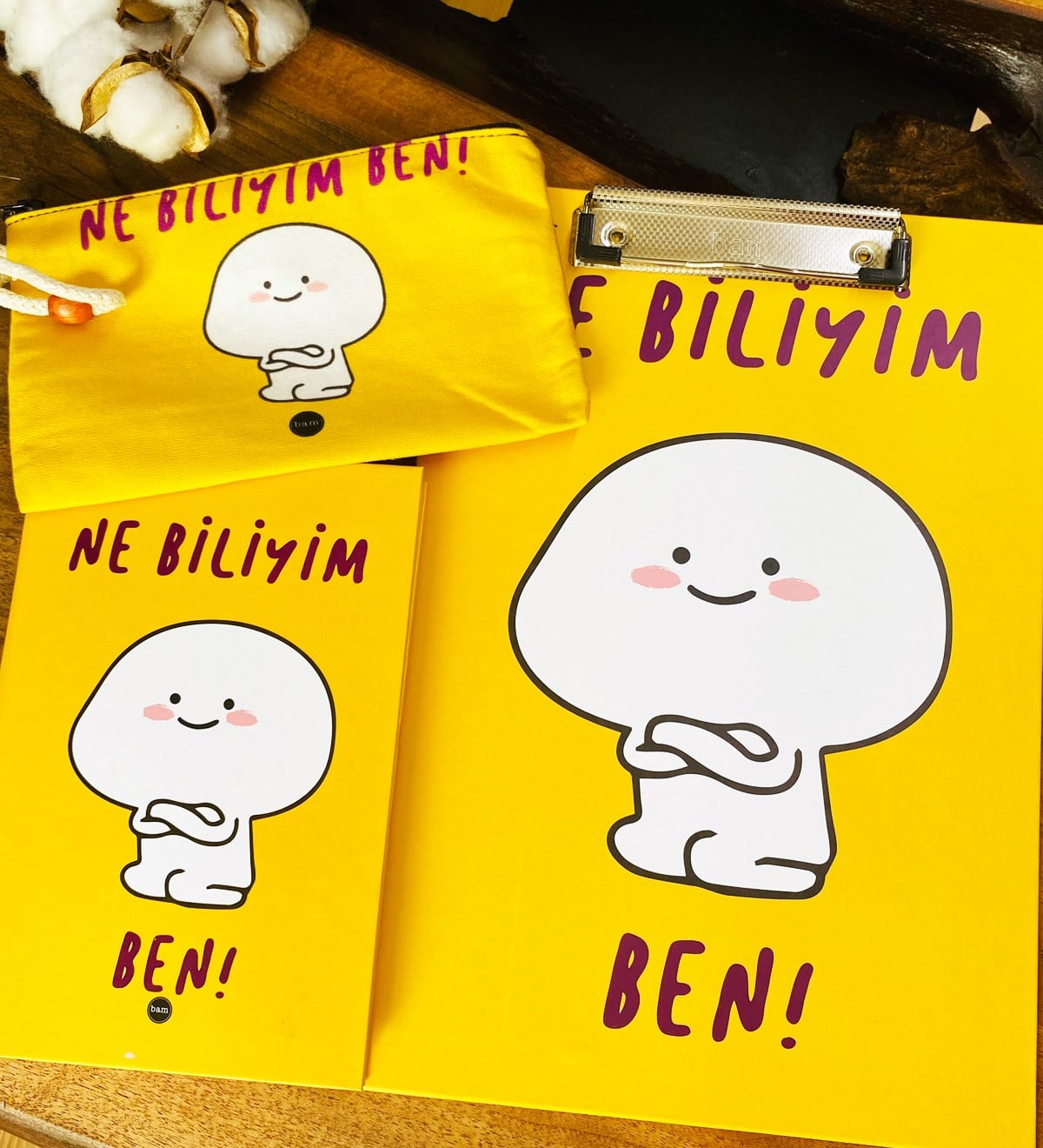 Ne Biliyim Ben Tasarımlı Sekreterlik Defter Ve Kalemlik Kırtasiye SetigiftmodaGmhs101762