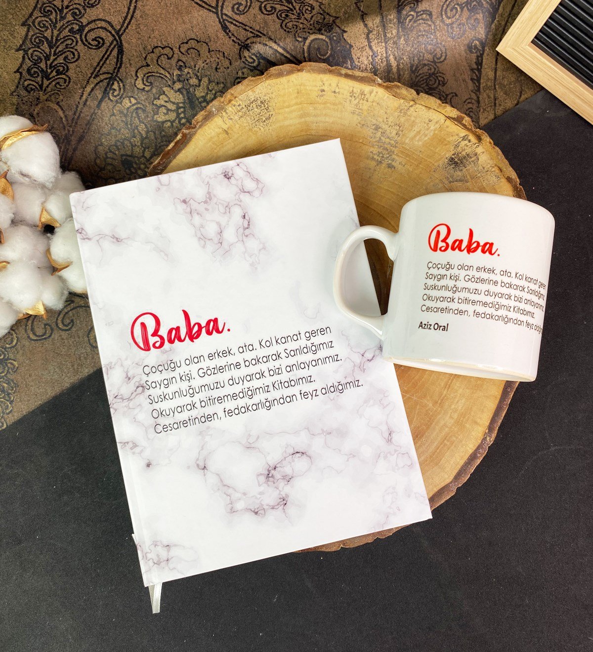 Baba Tasarımlı Kupa Ve Defter SetgiftmodaGmhs101720