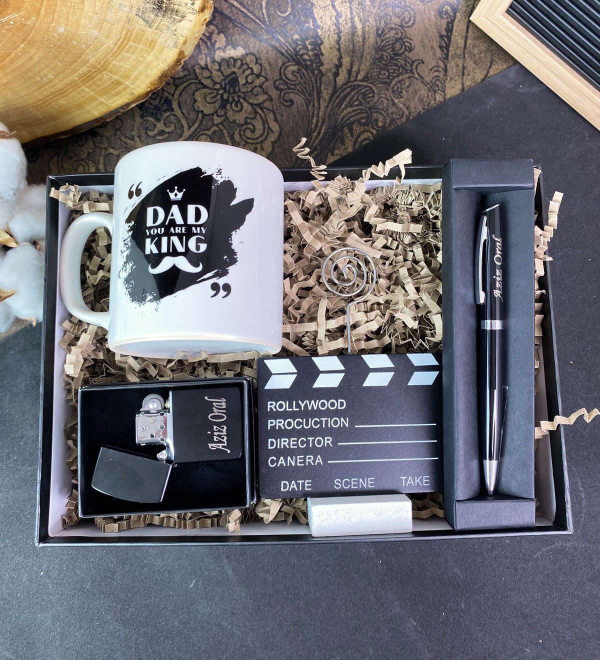 Kişiye Özel Kral Baba Tasarımlı Hediye SetigiftmodaGmhs101726
