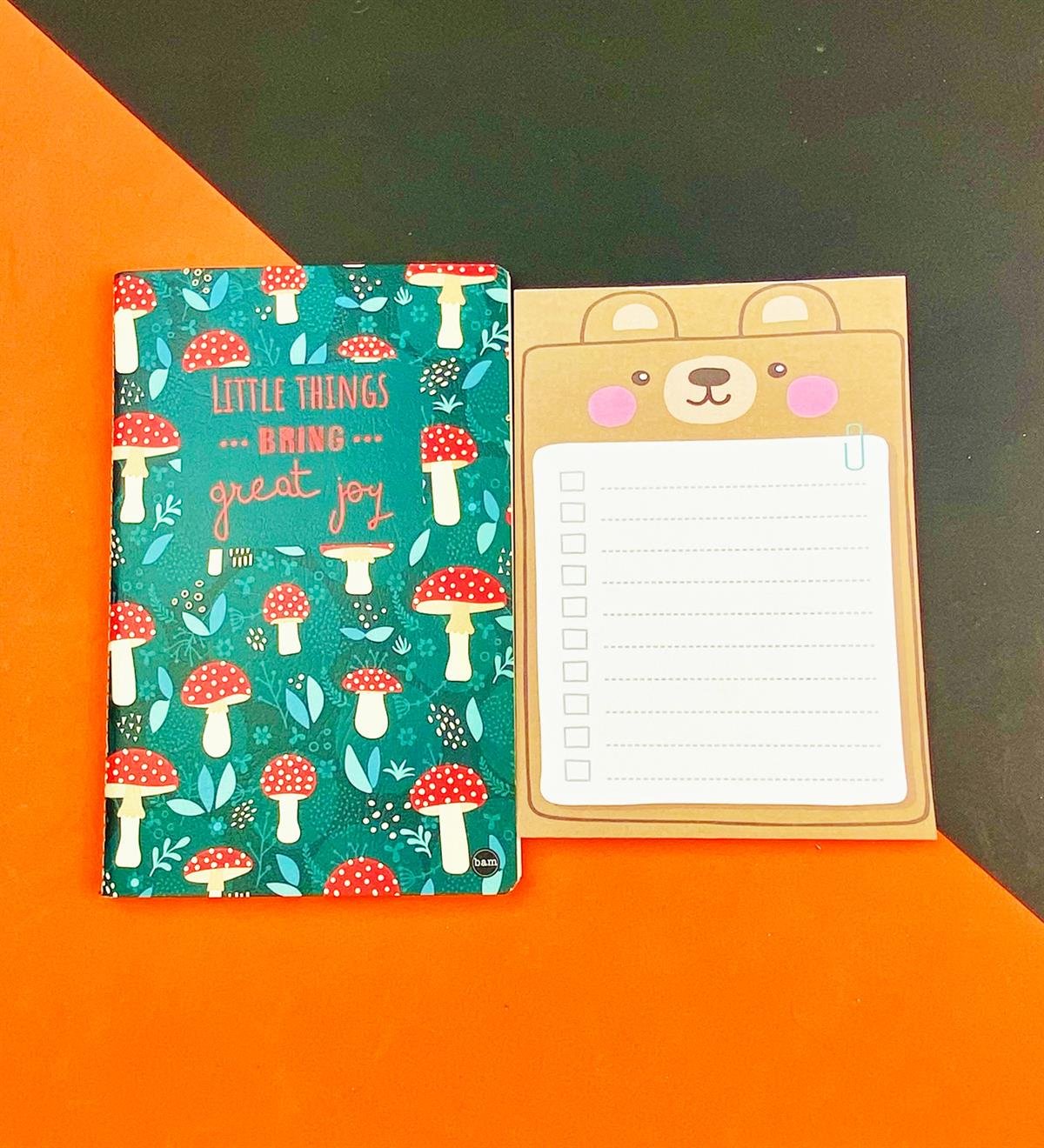 To Do List Yapılacak Listesi Dikişli Defter ve Klavye Önü Haftalık Planlayıcı Set:6giftmodaGmhs101935