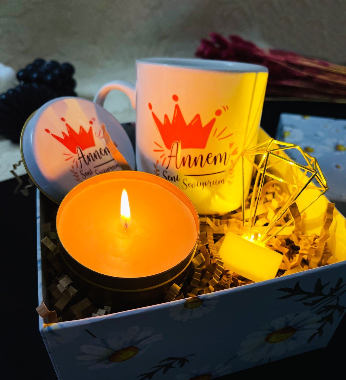 Annem Seni Seviyorum Tasarımlı Mini Hediye SetigiftmodaGmhs101623