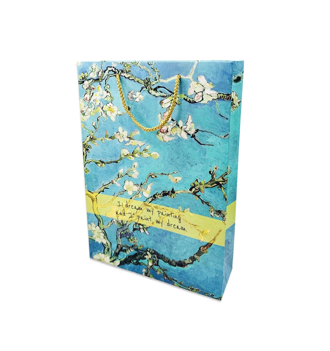 Van Gogh Badem Çiçeği Tasarımlı Karton Kutulu SetgiftmodaGmhs101981