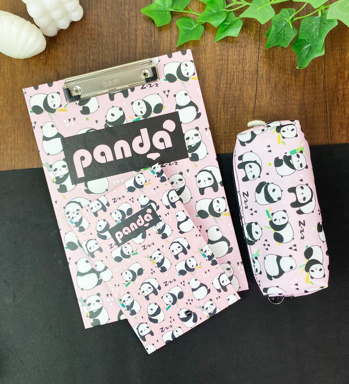 Panda Tasarımlı 3'lü Kırtasiye SetigiftmodaGmhs101781