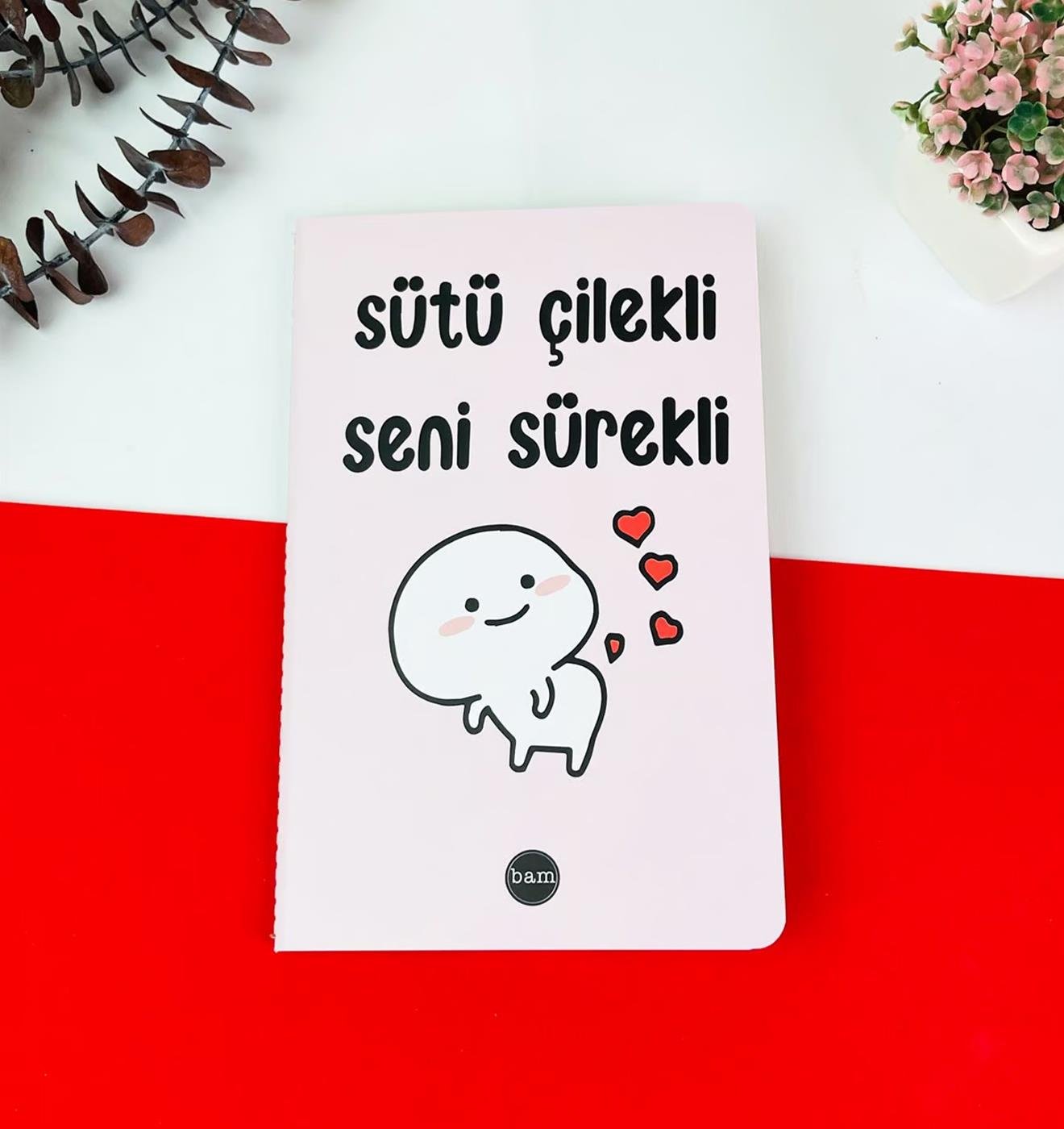 Sütü Çilekli Tasarımlı Karton Kutulu SetgiftmodaGmhs101980