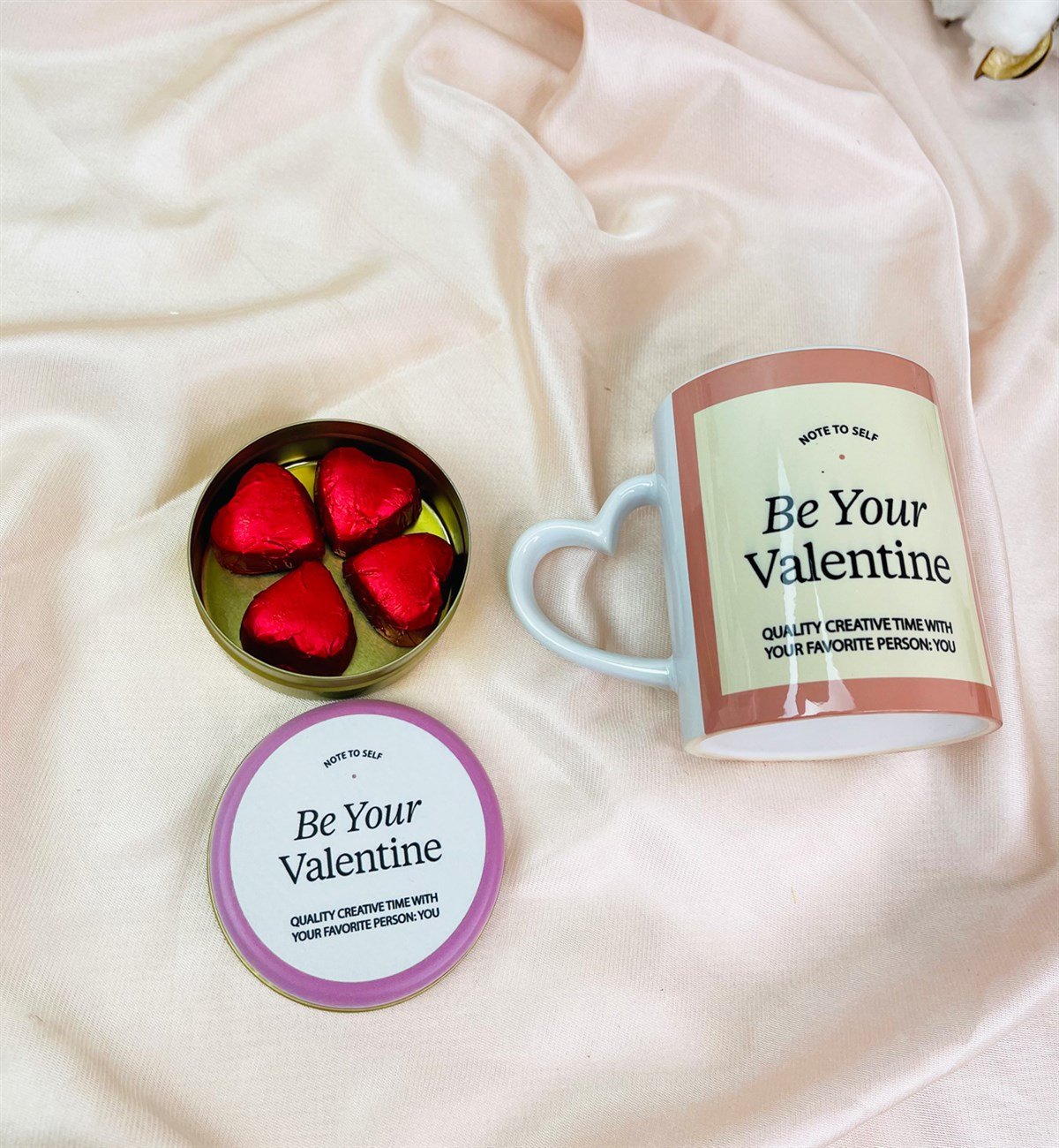 Be Your Valentine Kalp Kulplu Kupalı Sevgiliye Özel Hediye SetigiftmodaGmhs101537